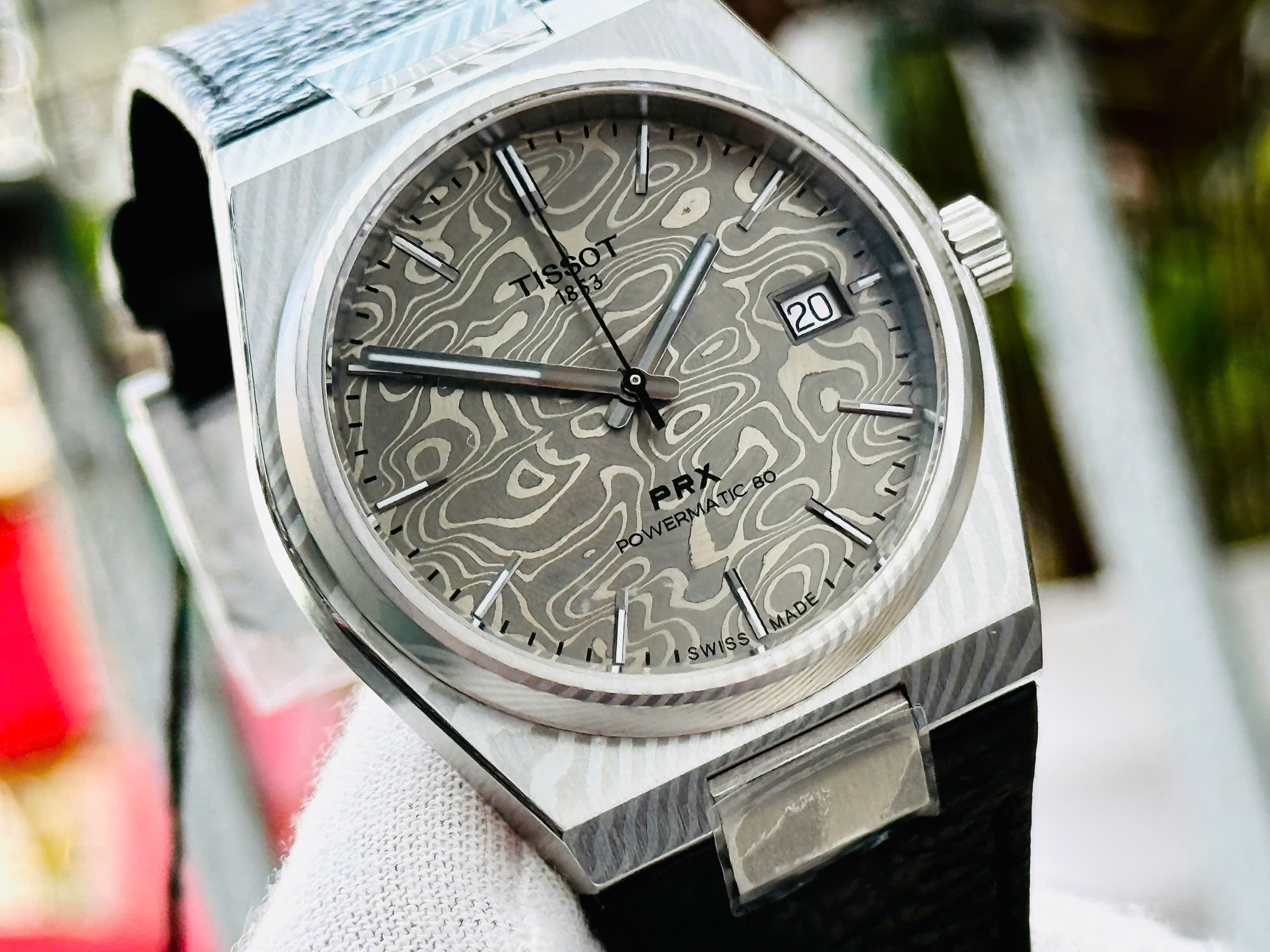 Đồng hồ Tissot PRX Powermatic 80 Damascus  T137.807.96.081.00  Chính Hãng 4