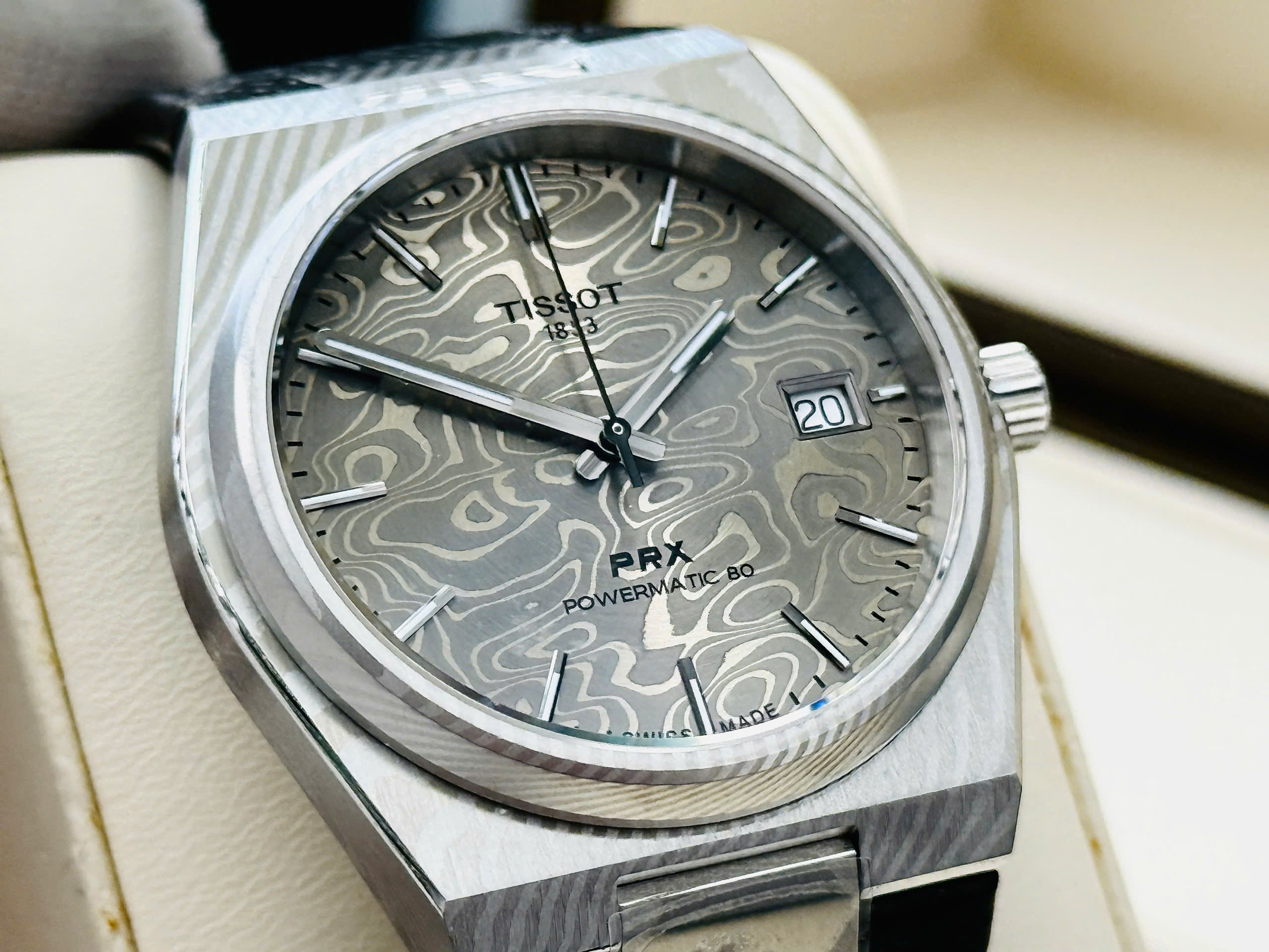 Đồng hồ Tissot PRX Powermatic 80 Damascus  T137.807.96.081.00  Chính Hãng 6