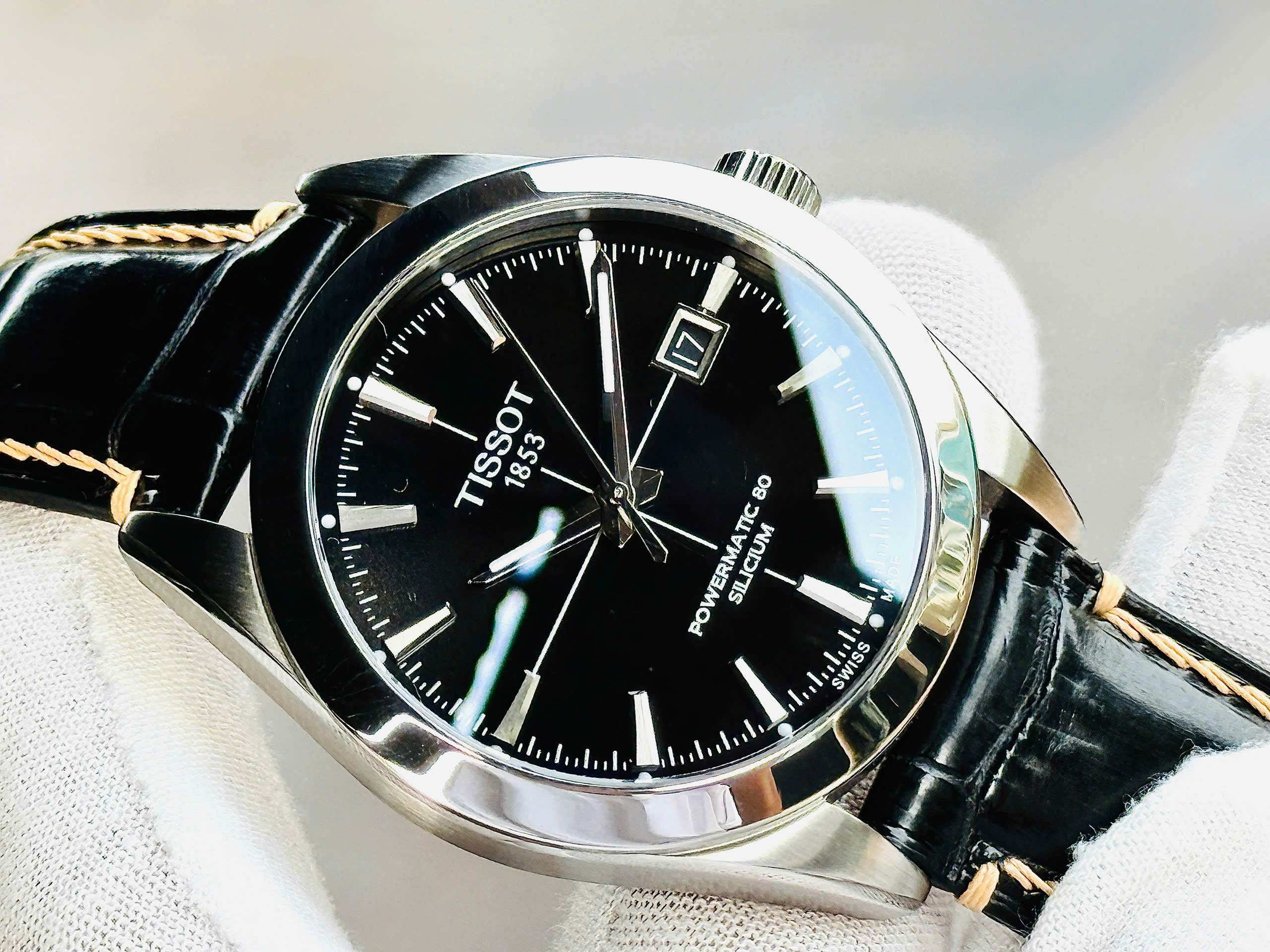 Đồng hồ TISSOT  Gentleman Powermatic 80 Silicium 40mm T127.407.16.051.01 QSD 8