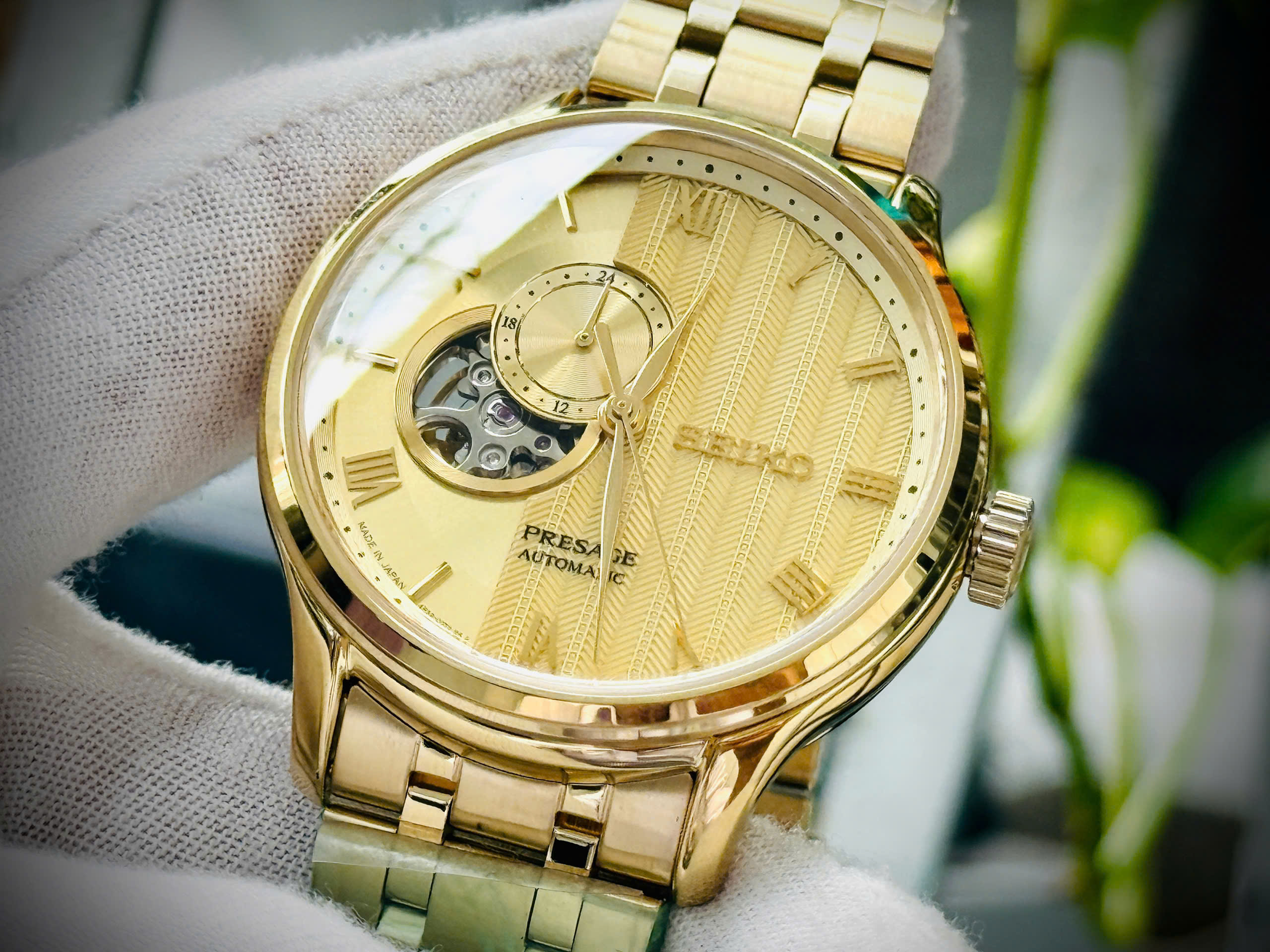 Đồng hồ nam Seiko Presage Zen Garden Kyoto Golden Age SSA468J1 chính hãng 6
