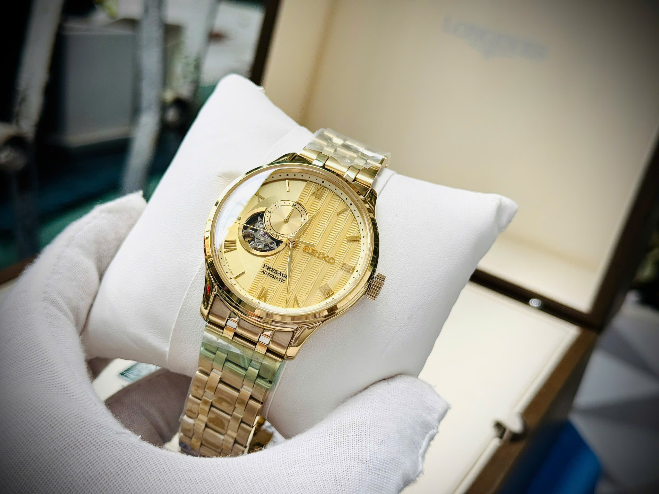 Đồng hồ nam Seiko Presage Zen Garden Kyoto Golden Age SSA468J1 chính hãng 9