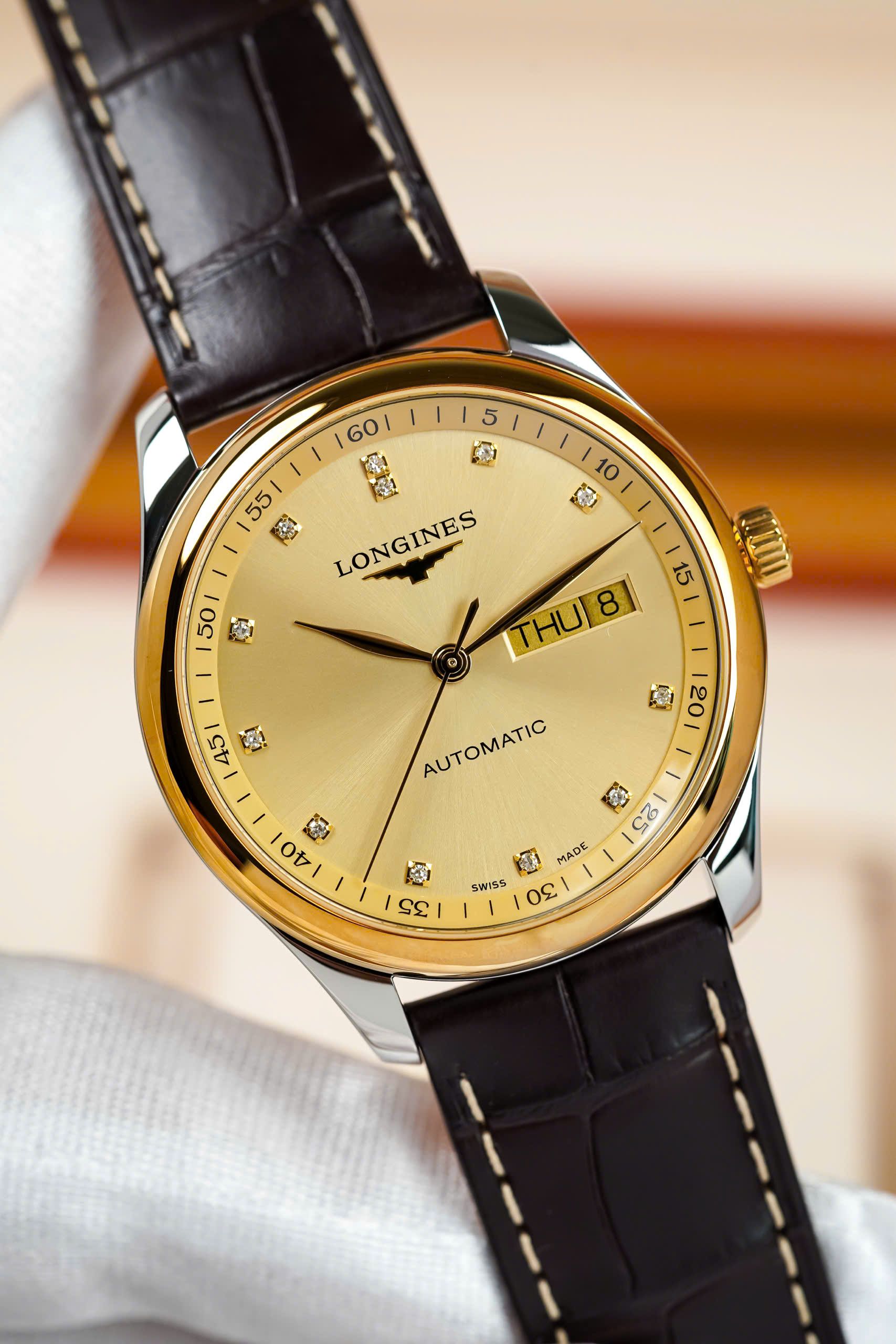 Đồng hồ nam Longines Master Diamond L2.755.5.37.3 chính hãng 5
