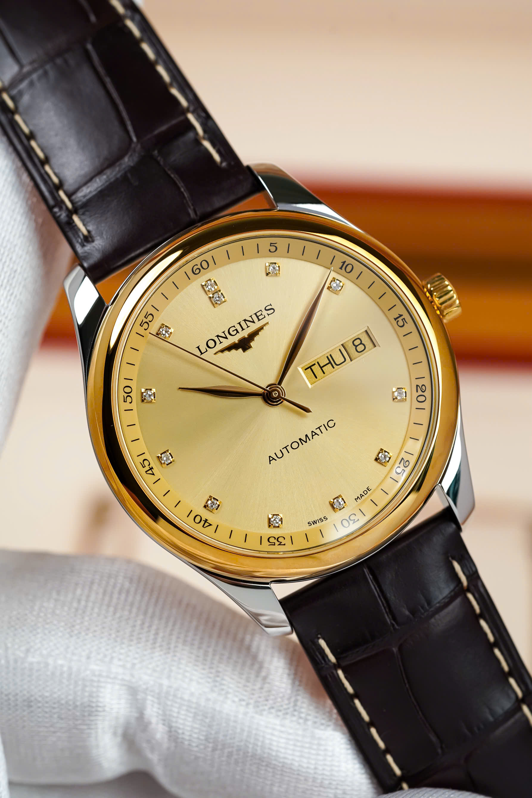 Đồng hồ nam Longines Master Diamond L2.755.5.37.3 chính hãng 8