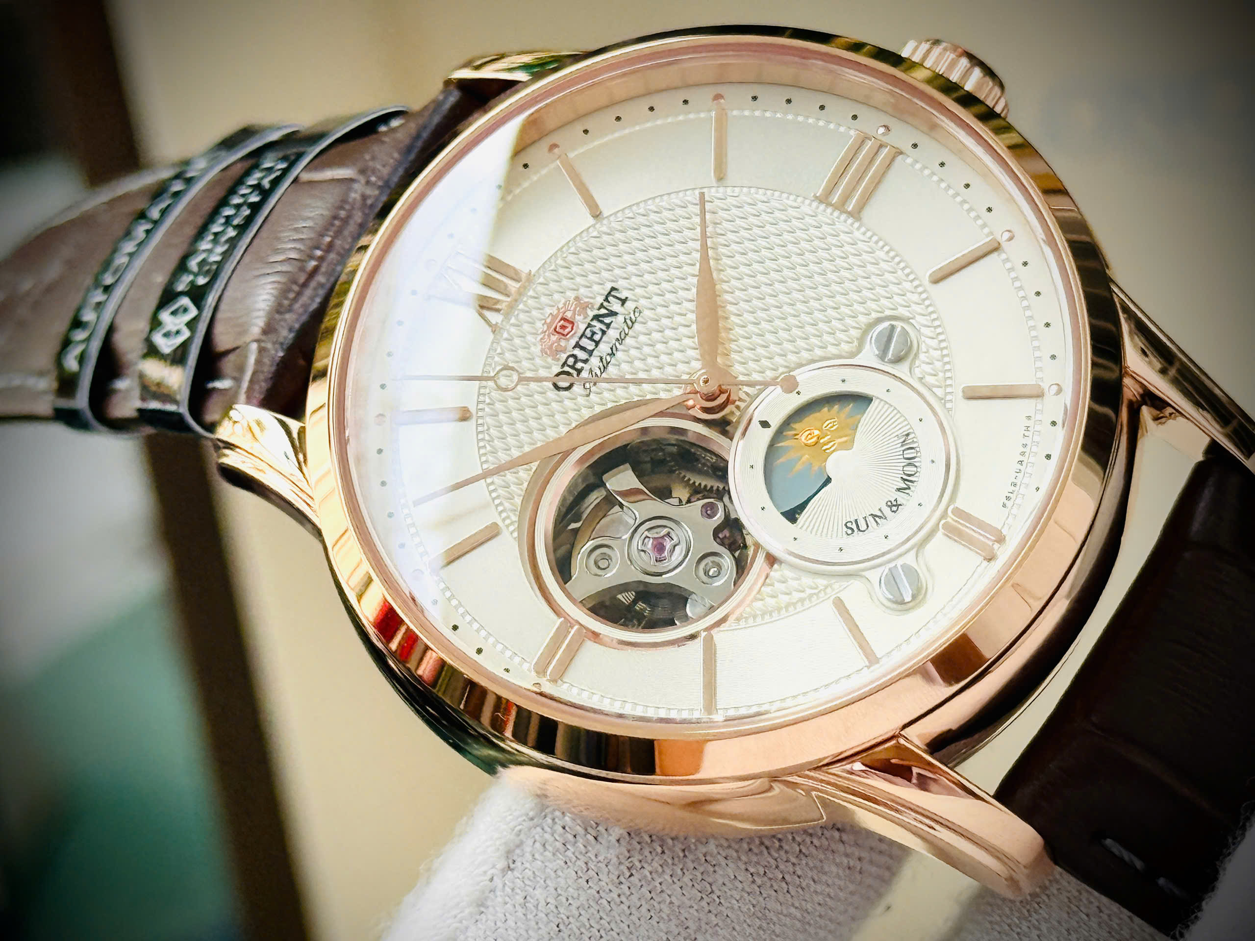 Đồng hồ nam Orient Sun and Moon Gen 4 RA-AS0009S10B chính hãng 3