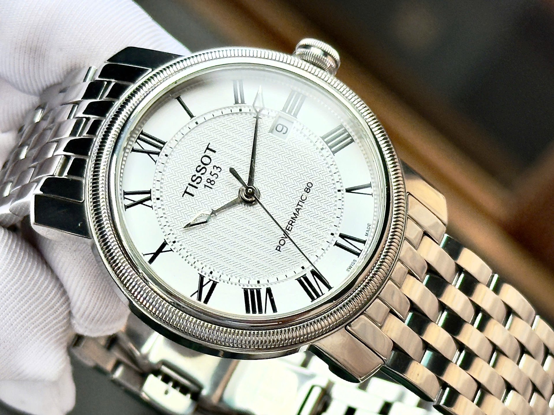 Đồng hồ nam Tissot Bridgeport Automatic T045.407.11.033.00 QSD 2