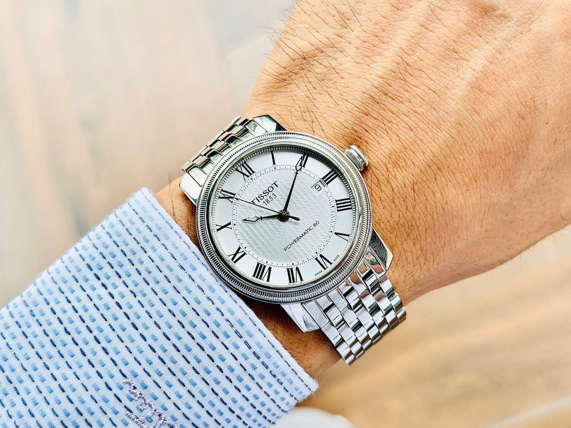 Đồng hồ nam Tissot Bridgeport Automatic T045.407.11.033.00 QSD 10