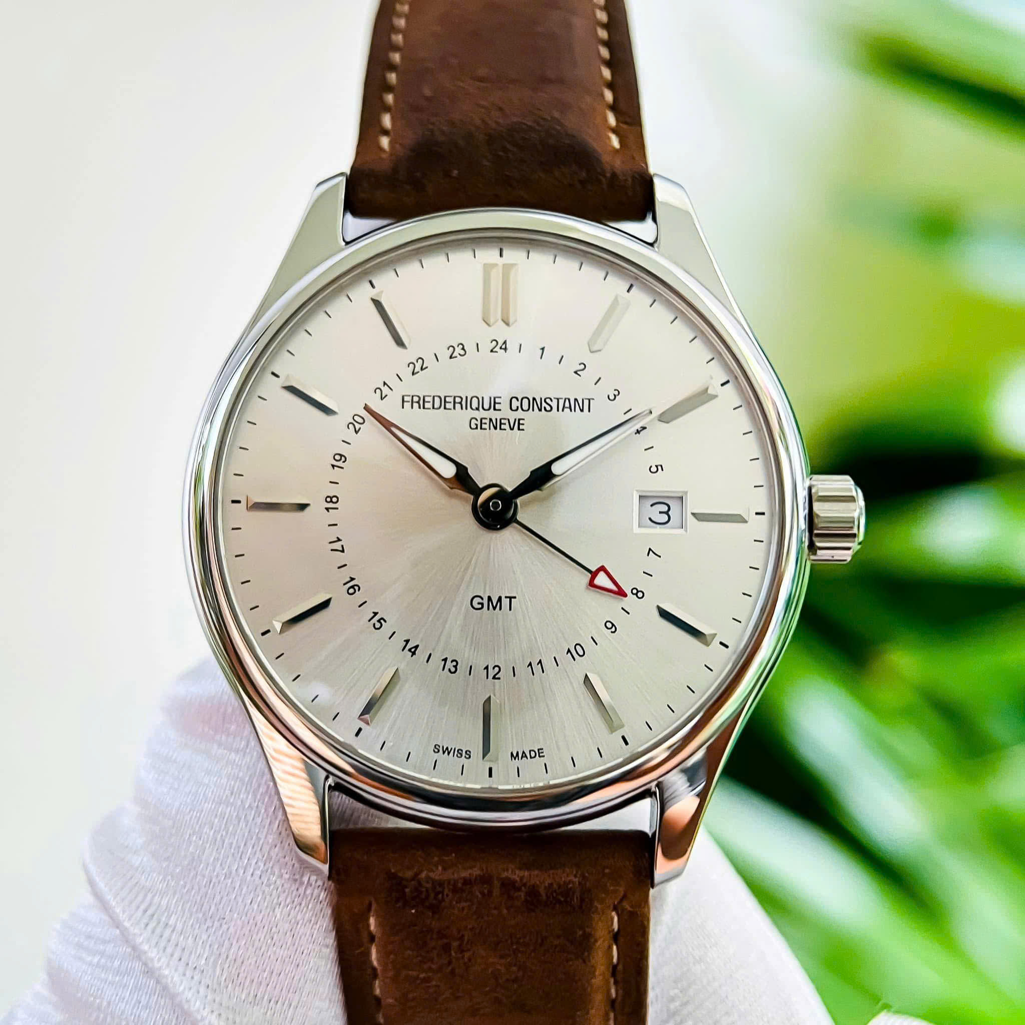 Đồng Hồ Nam Frederique Constant Classic GMT FC-252SS5B6 Like New 1