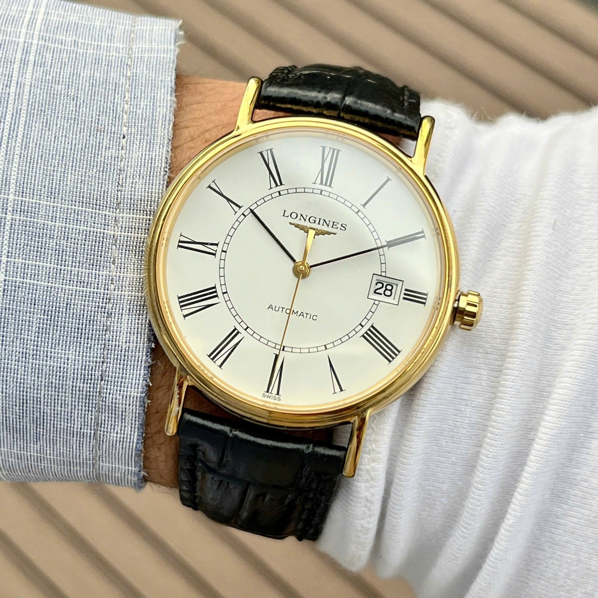 Đồng Hồ Nam Longines Presence L4.921.2.11.2 QSD 5