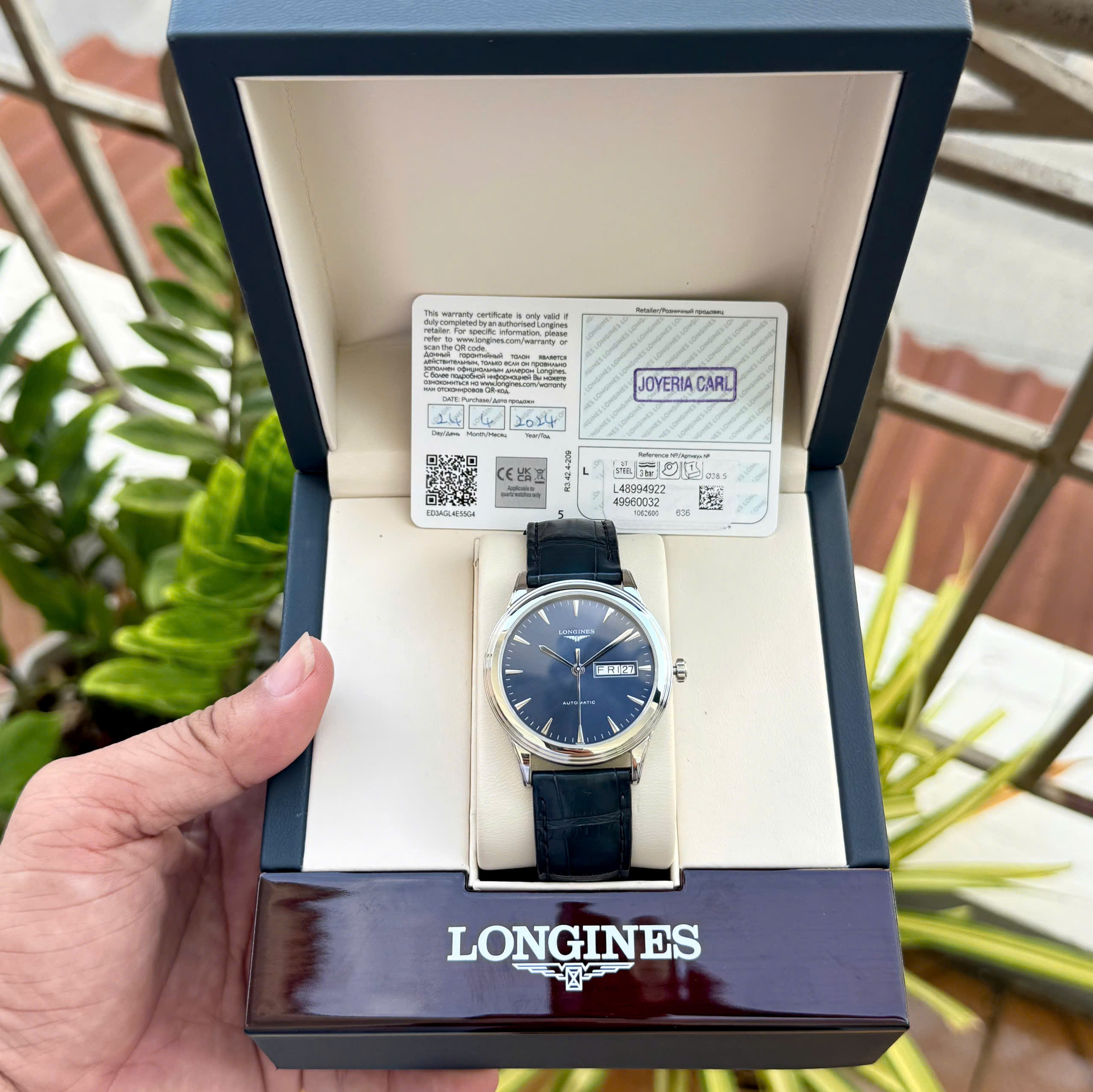 Đồng Hồ Nam Longines Flagship L4.899.4.92.2 QSD 4