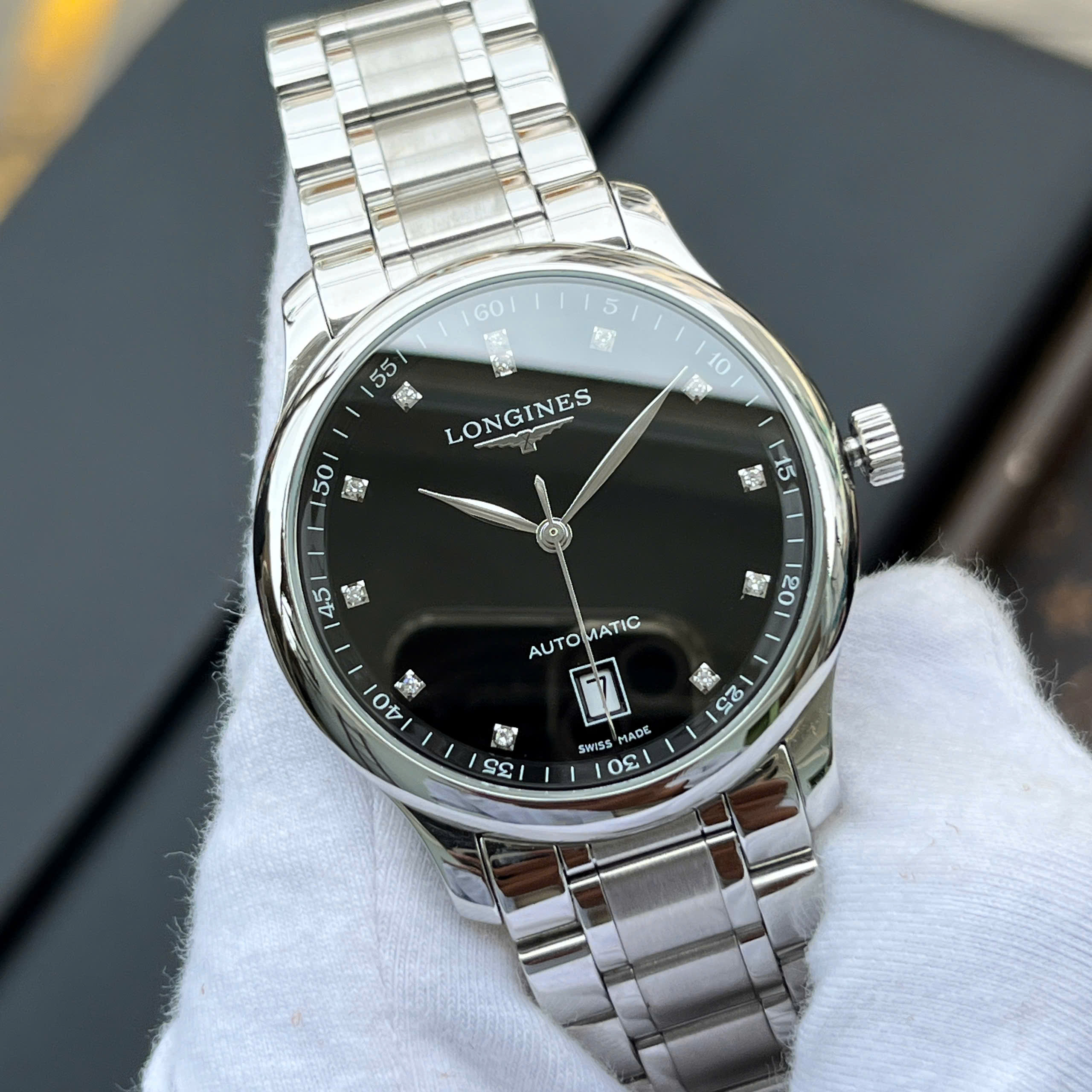 Đồng Hồ Nam Longines Master Collection Diamond L2.628.4.57.6 QSD 2