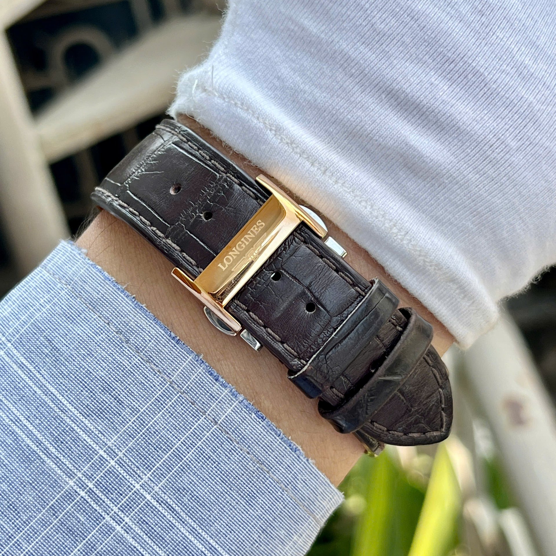 Đồng Hồ Nam Longines Record Chronometer L2.821.5.11.2 QSD 7