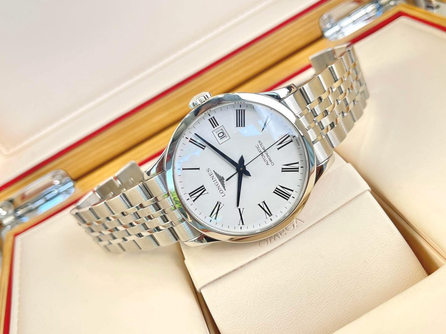 Đồng Hồ Nam Longines Record L2.821.4.11.6 QSD 5