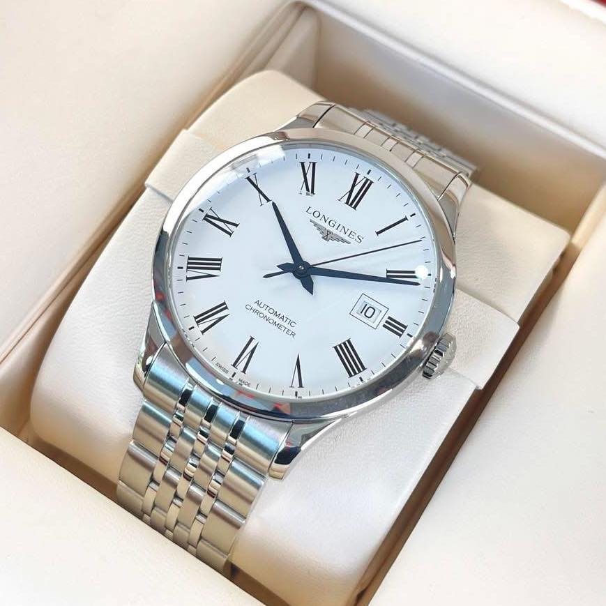 Đồng Hồ Nam Longines Record L2.821.4.11.6 QSD 6