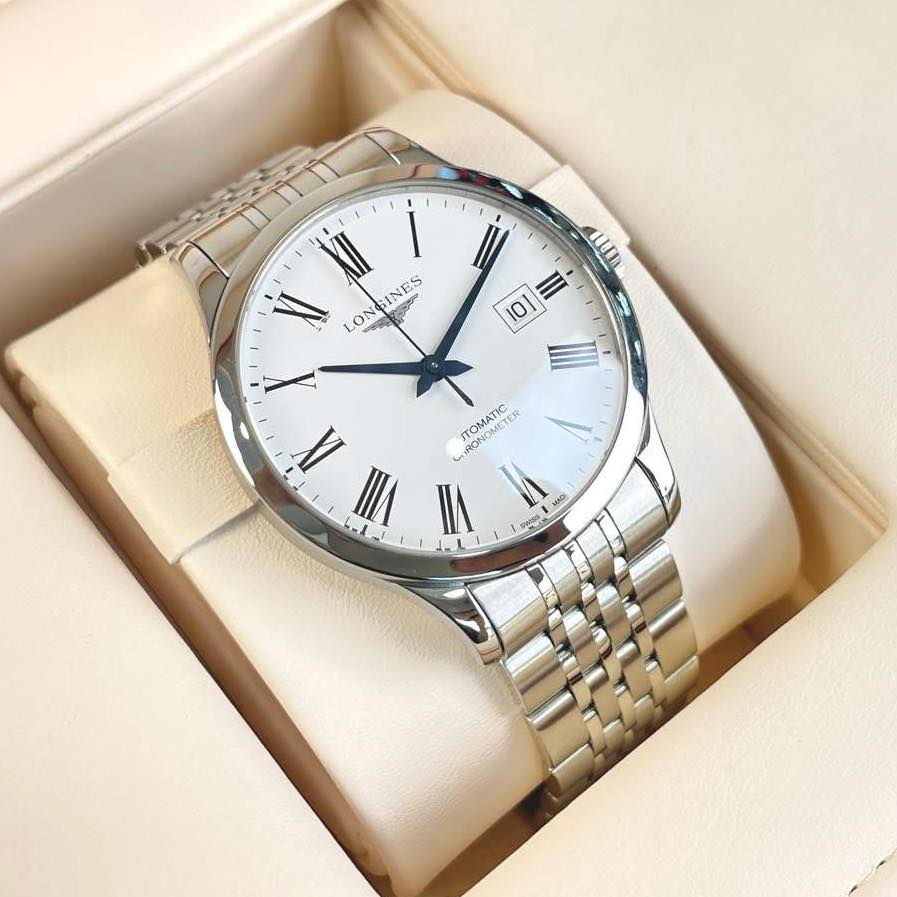 Đồng Hồ Nam Longines Record L2.821.4.11.6 QSD 7
