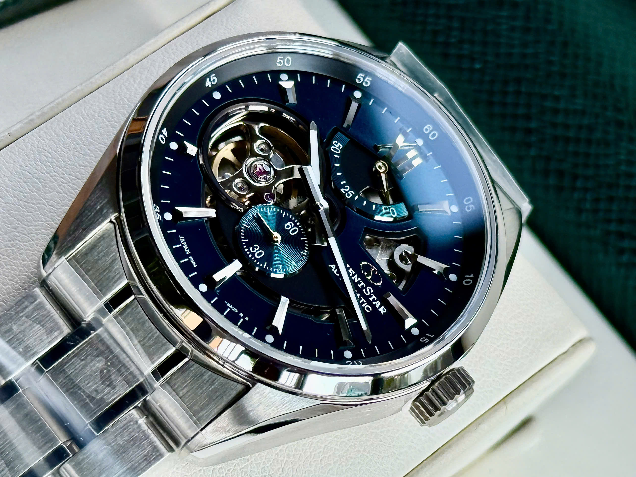 Đồng Hồ Nam Orient Star Skeleton Green  RK-AV0114E Chính Hãng 6