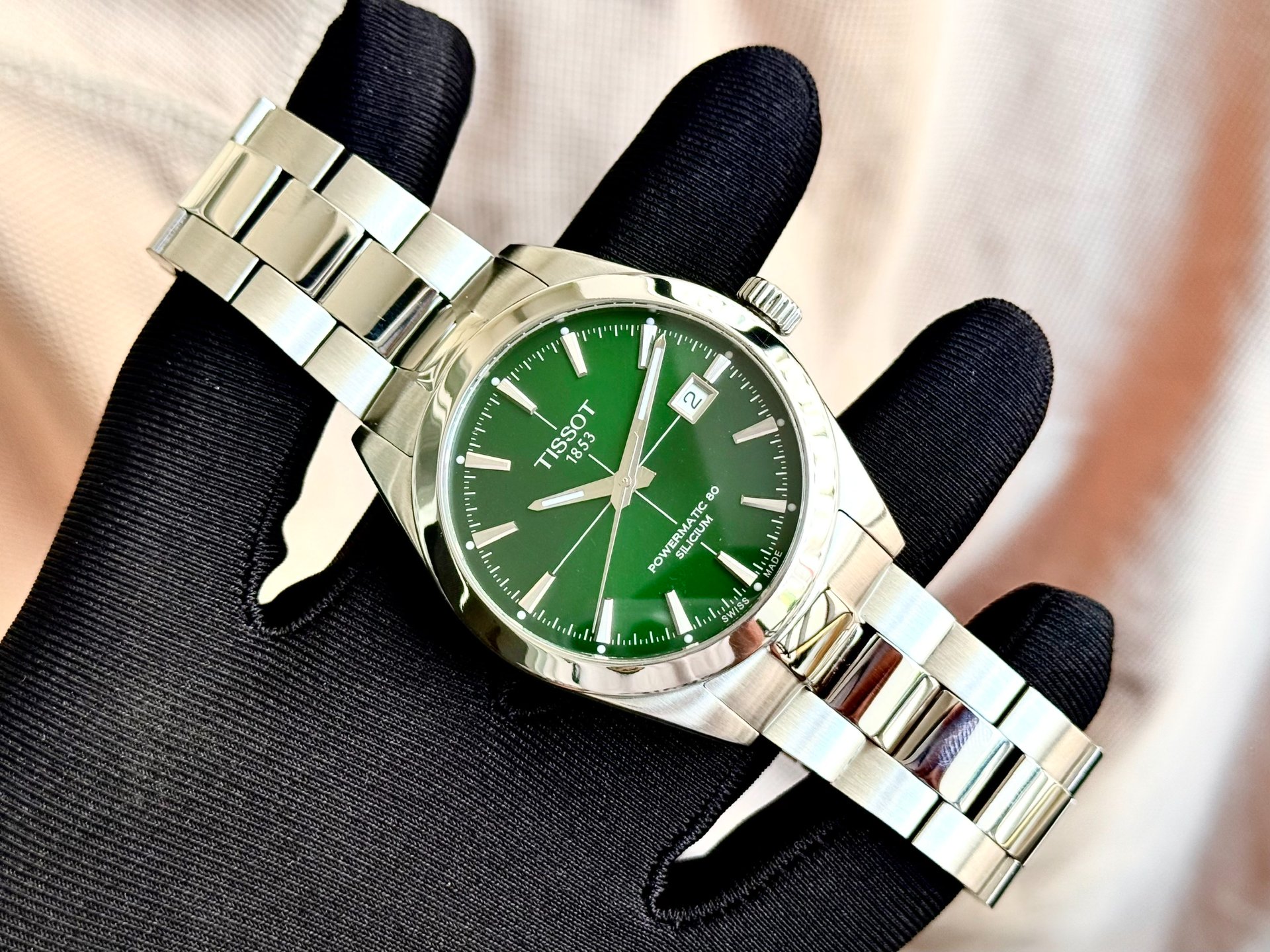 Đồng Hồ Nam Tissot Automatic Gentleman Powermatic 80 Silicium T127.407.11.091.01 QSD 2
