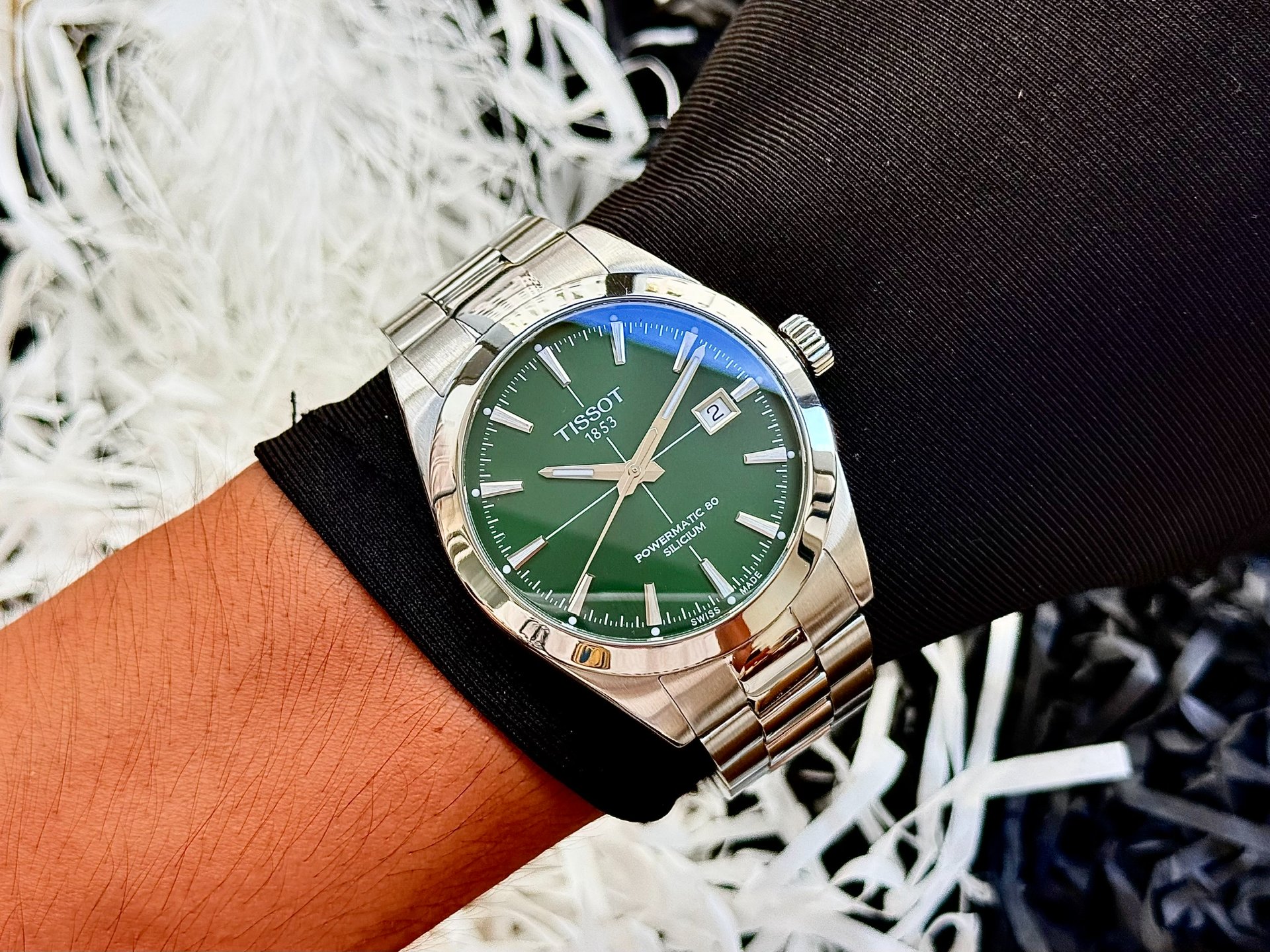 Đồng Hồ Nam Tissot Automatic Gentleman Powermatic 80 Silicium T127.407.11.091.01 QSD 4