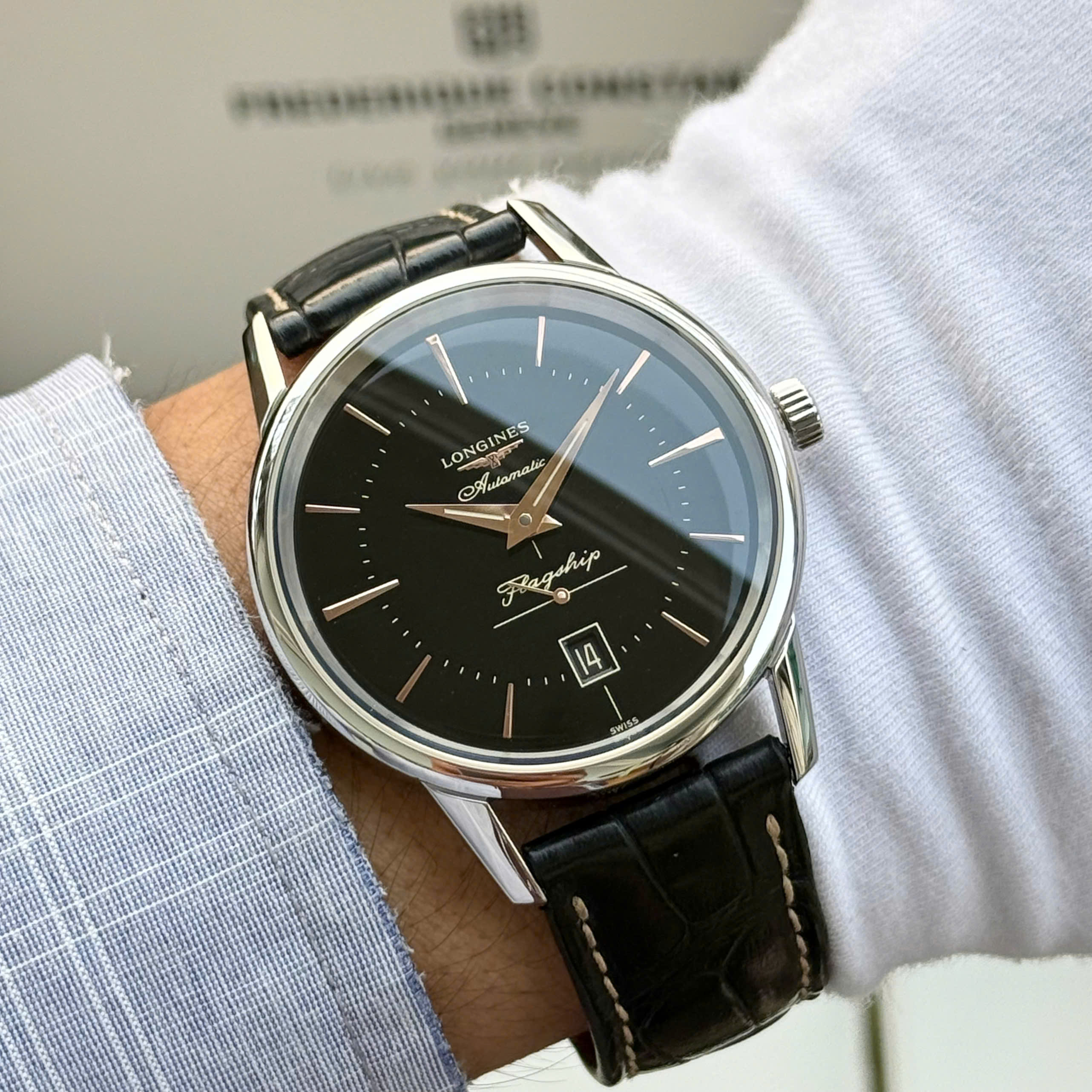 Đồng Hồ Nam Longines Flagship Heritage L4.795.4.58.0 QSD 3