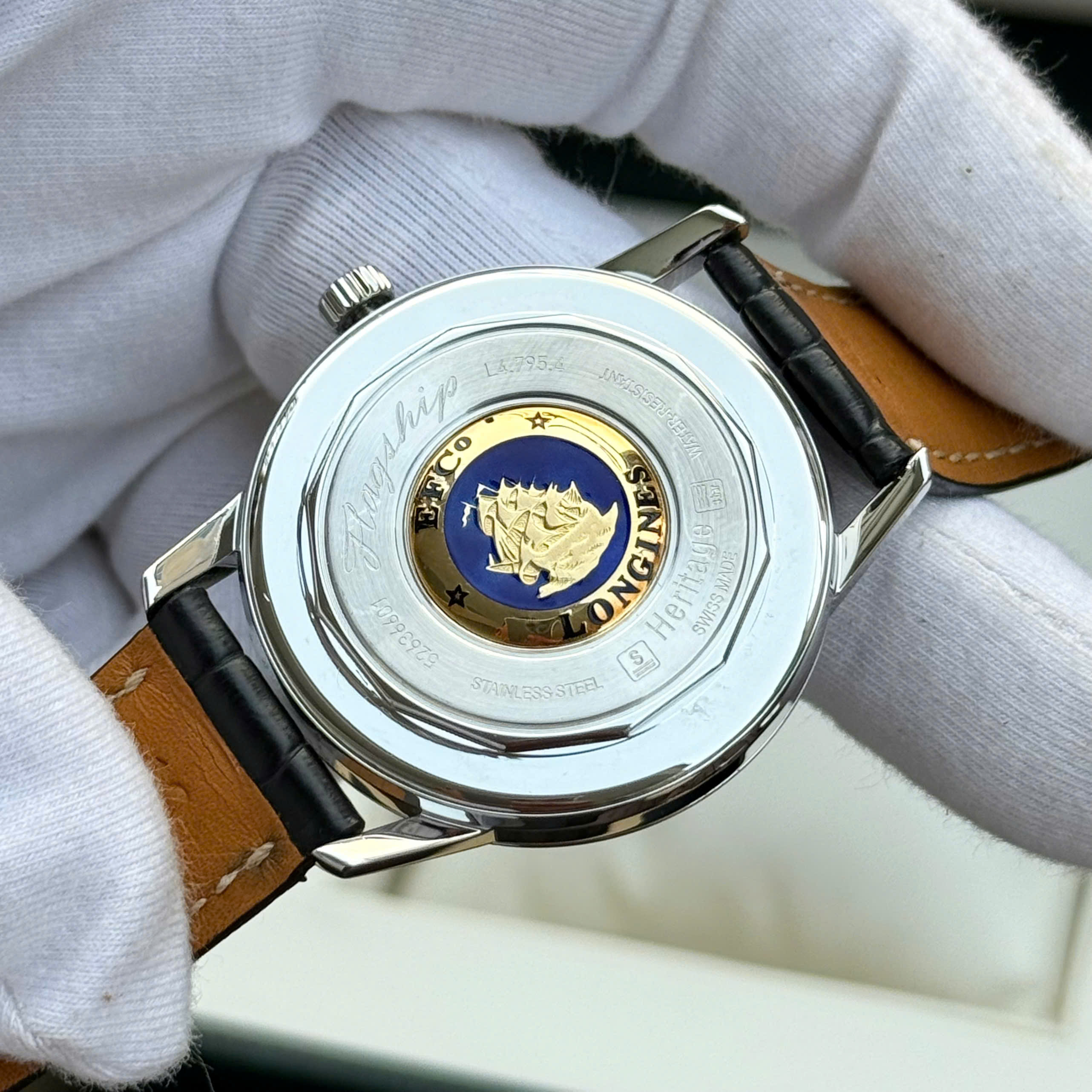 Đồng Hồ Nam Longines Flagship Heritage L4.795.4.58.0 QSD 6