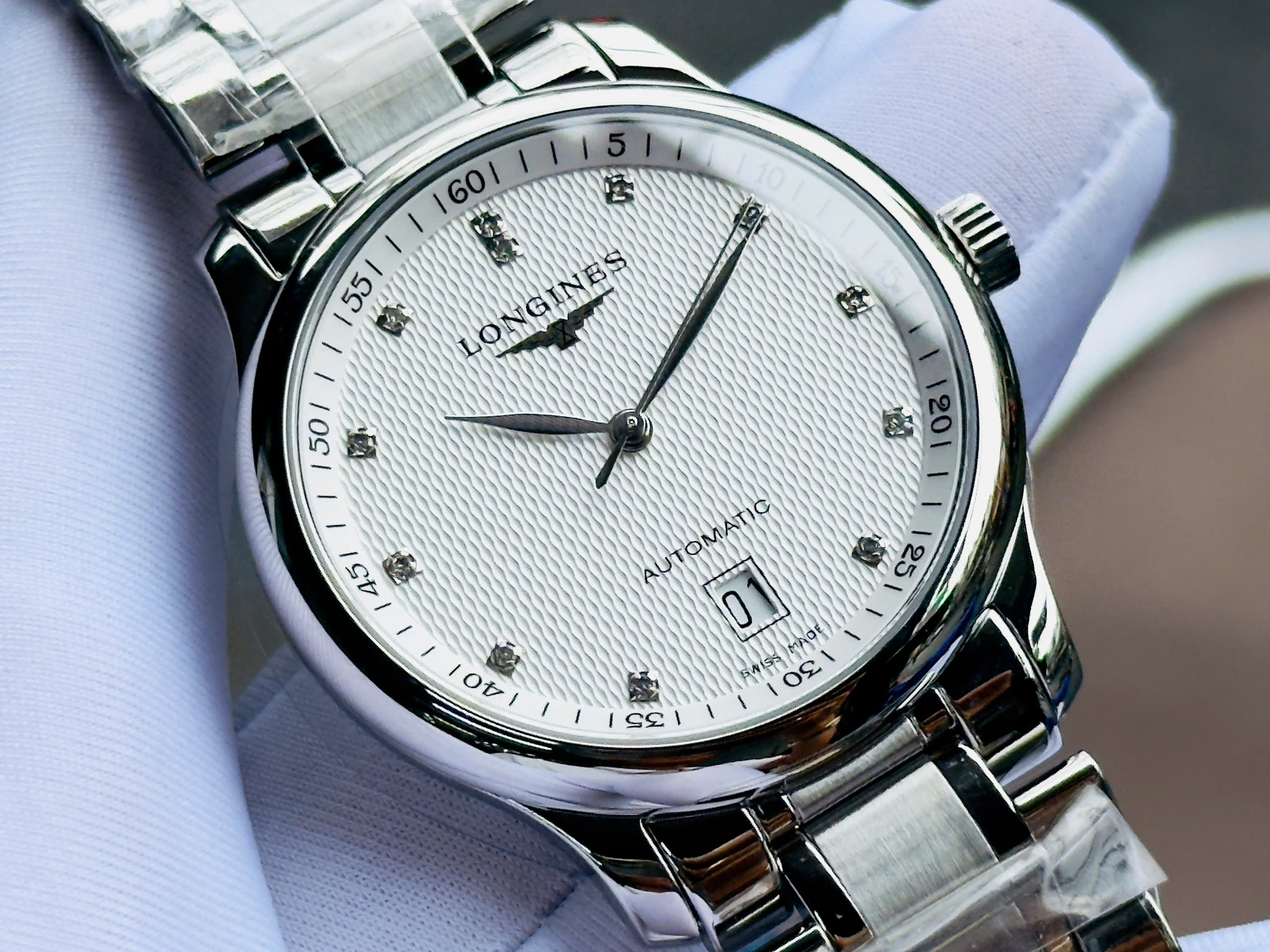 Đồng Hồ Nam Longines Master Collection Diamond  L2.628.4.77.6 QSD 1