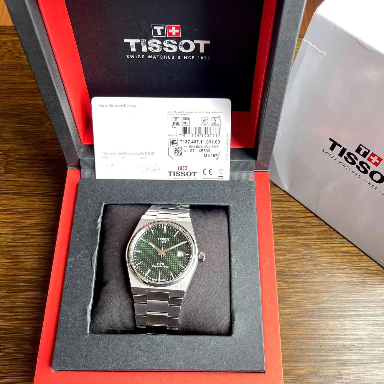 Đồng Hồ Nam Tissot PRX Powermatic 80 T137.407.11.091.00 QSD 6