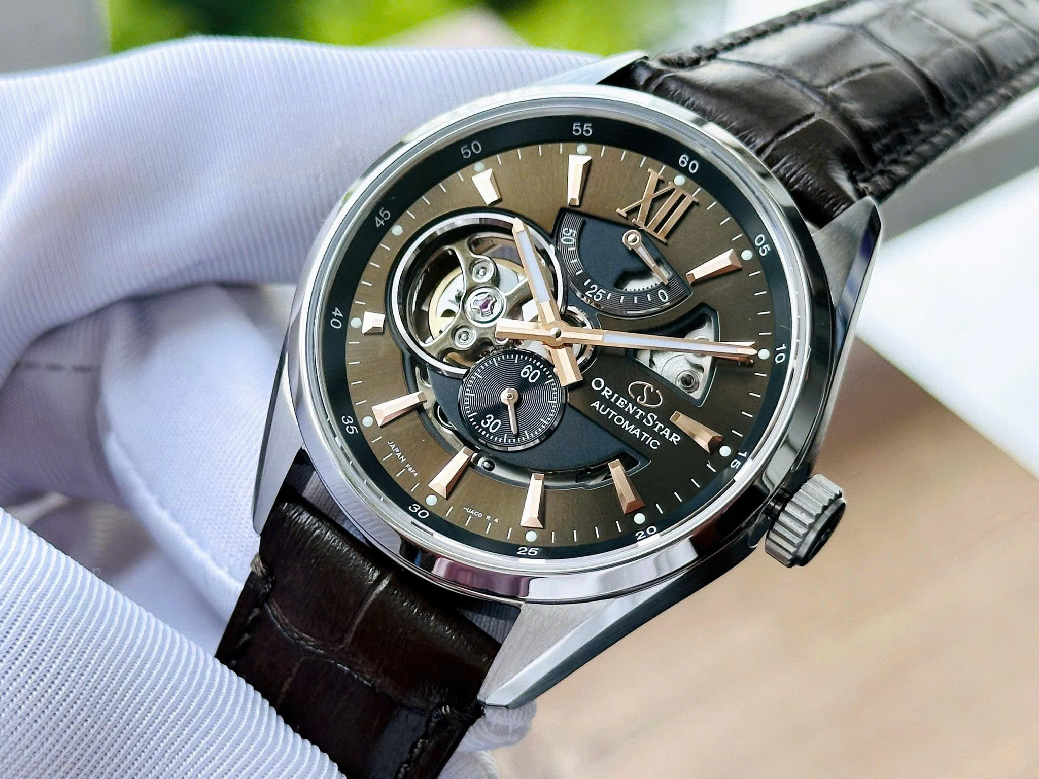 Đồng Hồ Nam Orient Star Semi Skeleton RE-AV0006Y00B Chính Hãng 1