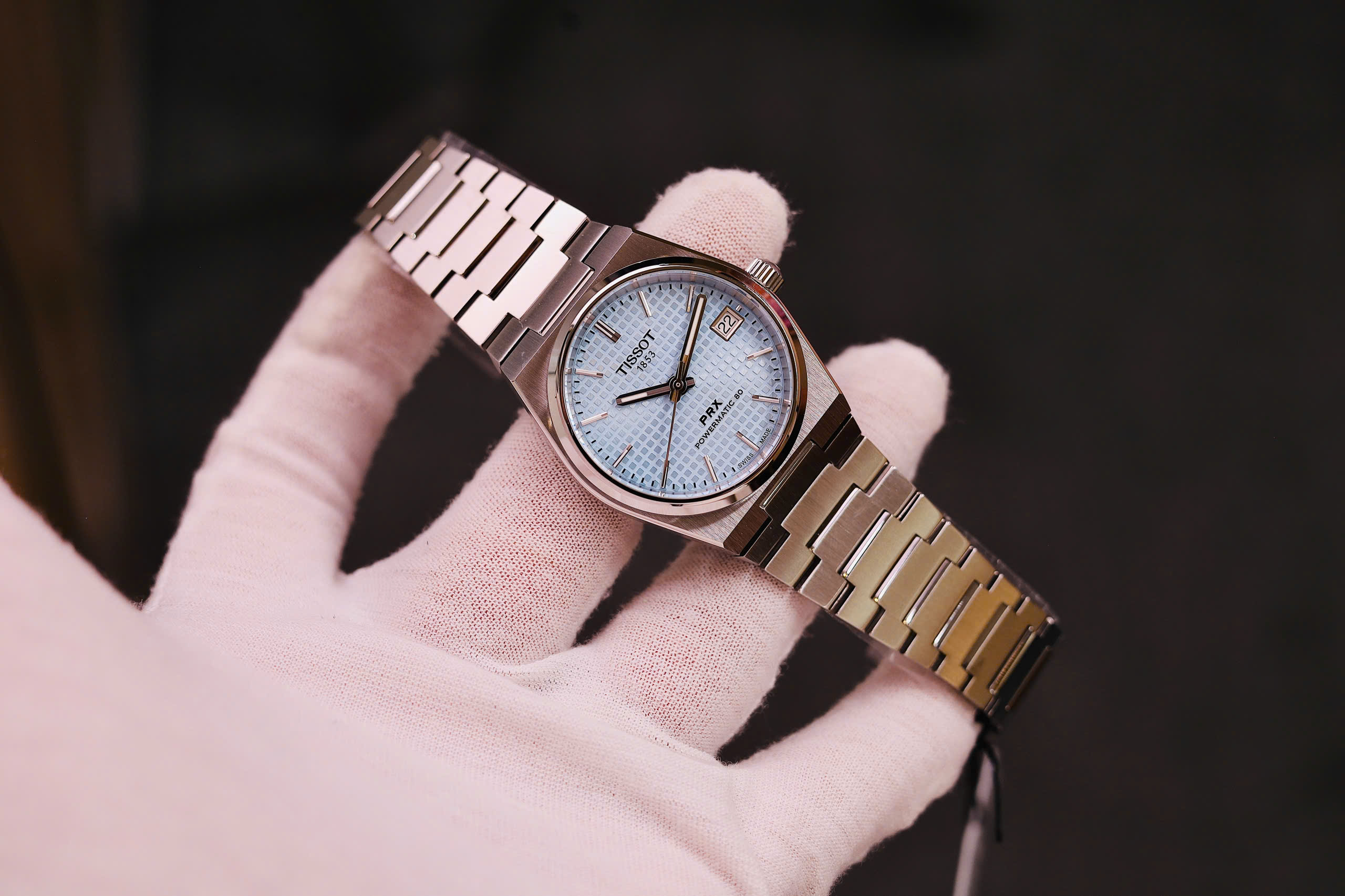 Tissot PRX Powermatic 80 35mm ICE BLUE T137.207.11.351.00 7