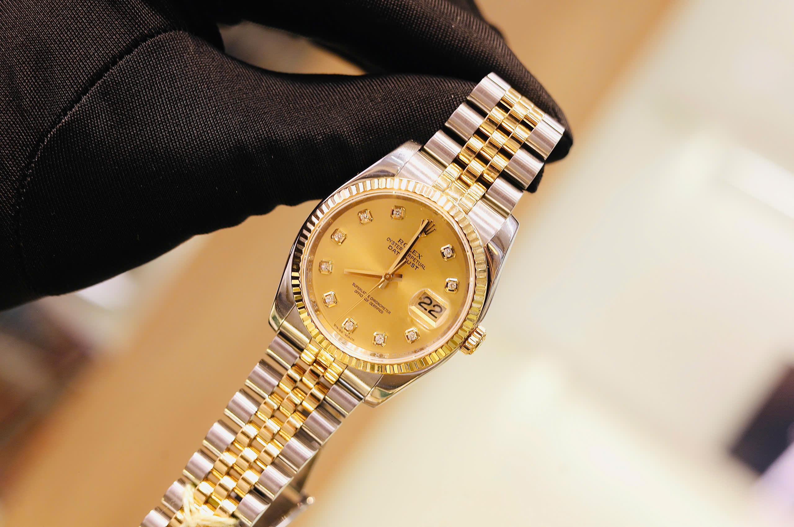 Đồng Hồ Nam Rolex Datejust 126233 Champagne QSD 7