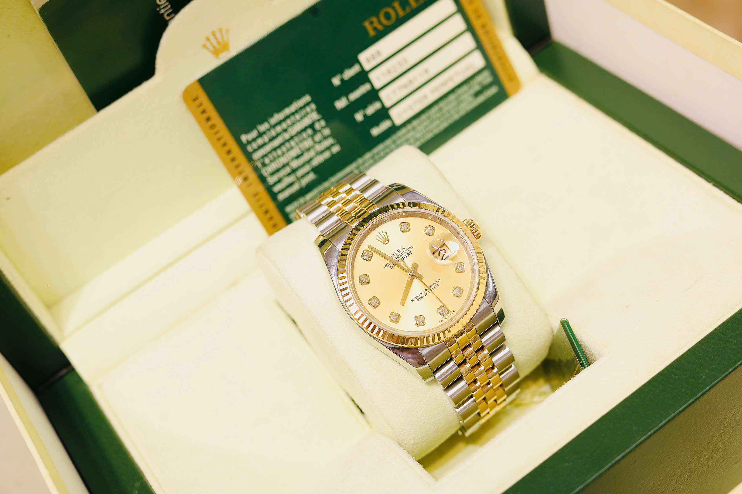 Đồng Hồ Nam Rolex Datejust 126233 Champagne QSD 8