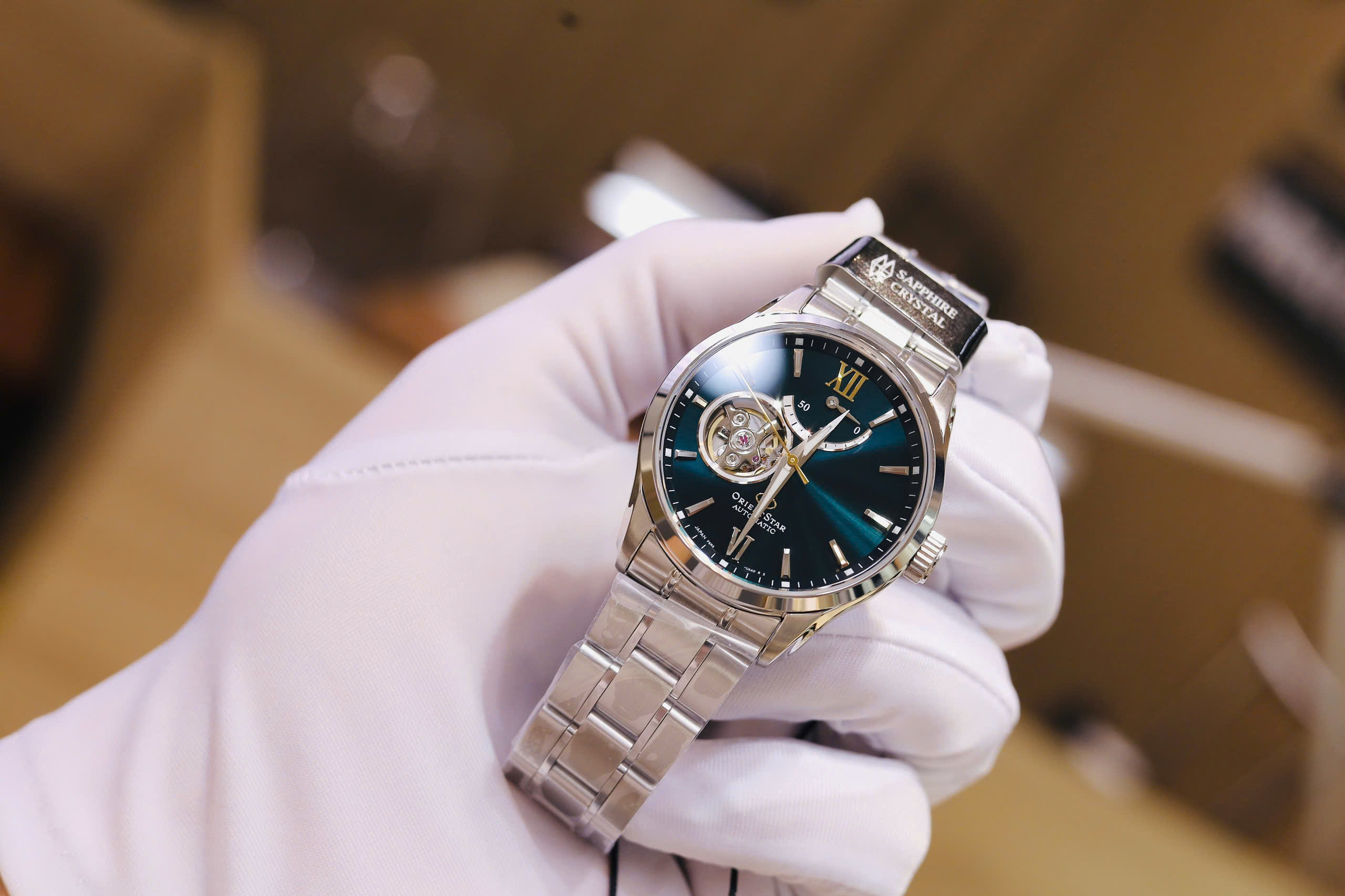 Đồng Hồ Nam Orient Star Semi Skeleton RE-AT0002S Chính Hãng 5