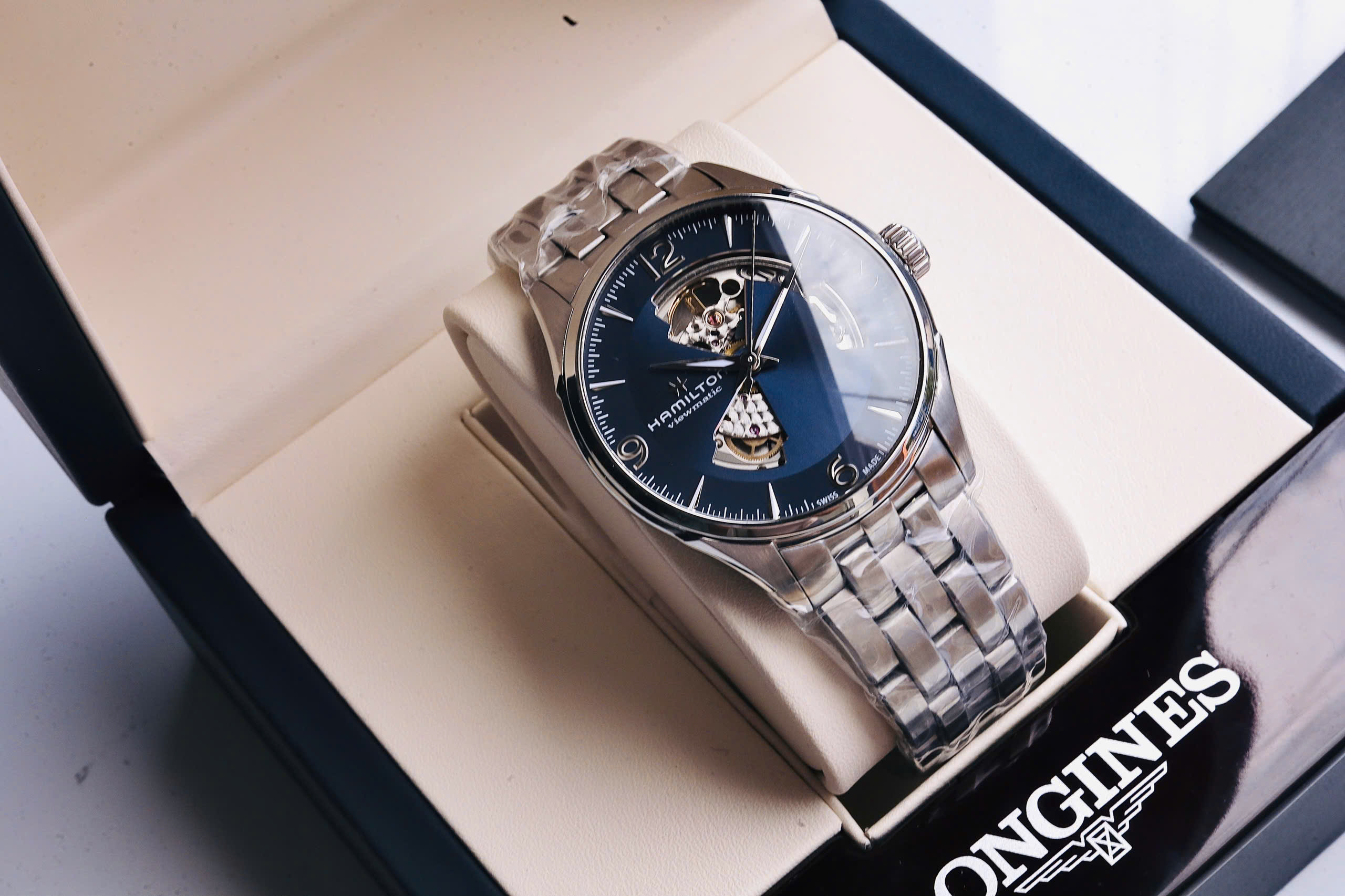 Đồng Hồ Nam Hamilton Jazzmaster Open Heart H32705141 QSD 1