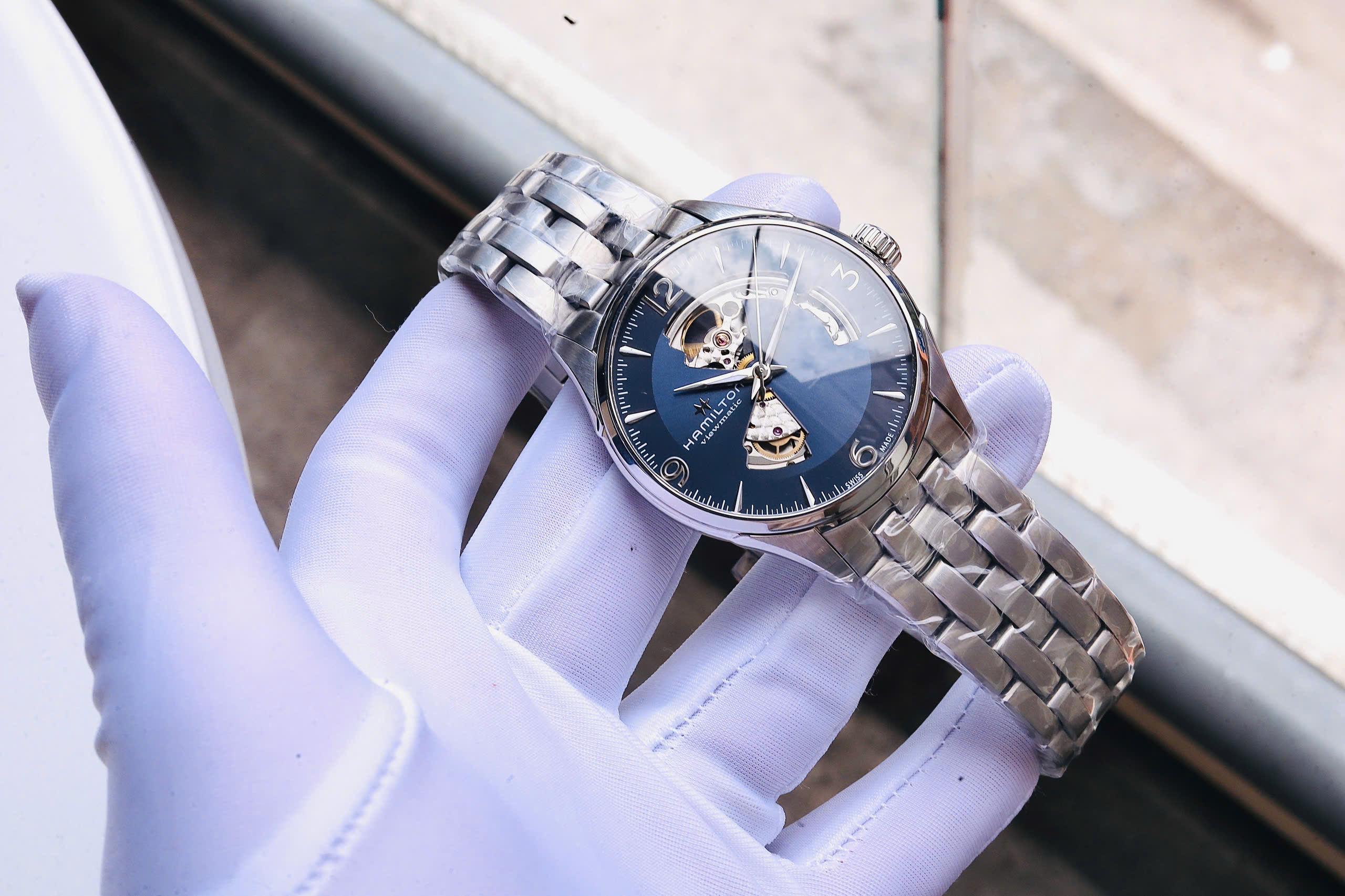 Đồng Hồ Nam Hamilton Jazzmaster Open Heart H32705141 QSD 5