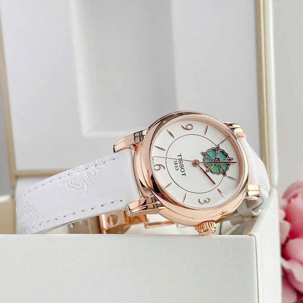Tissot Lady Heart Flower Powermatic 80 White Dial T050.207.37.017.05 1