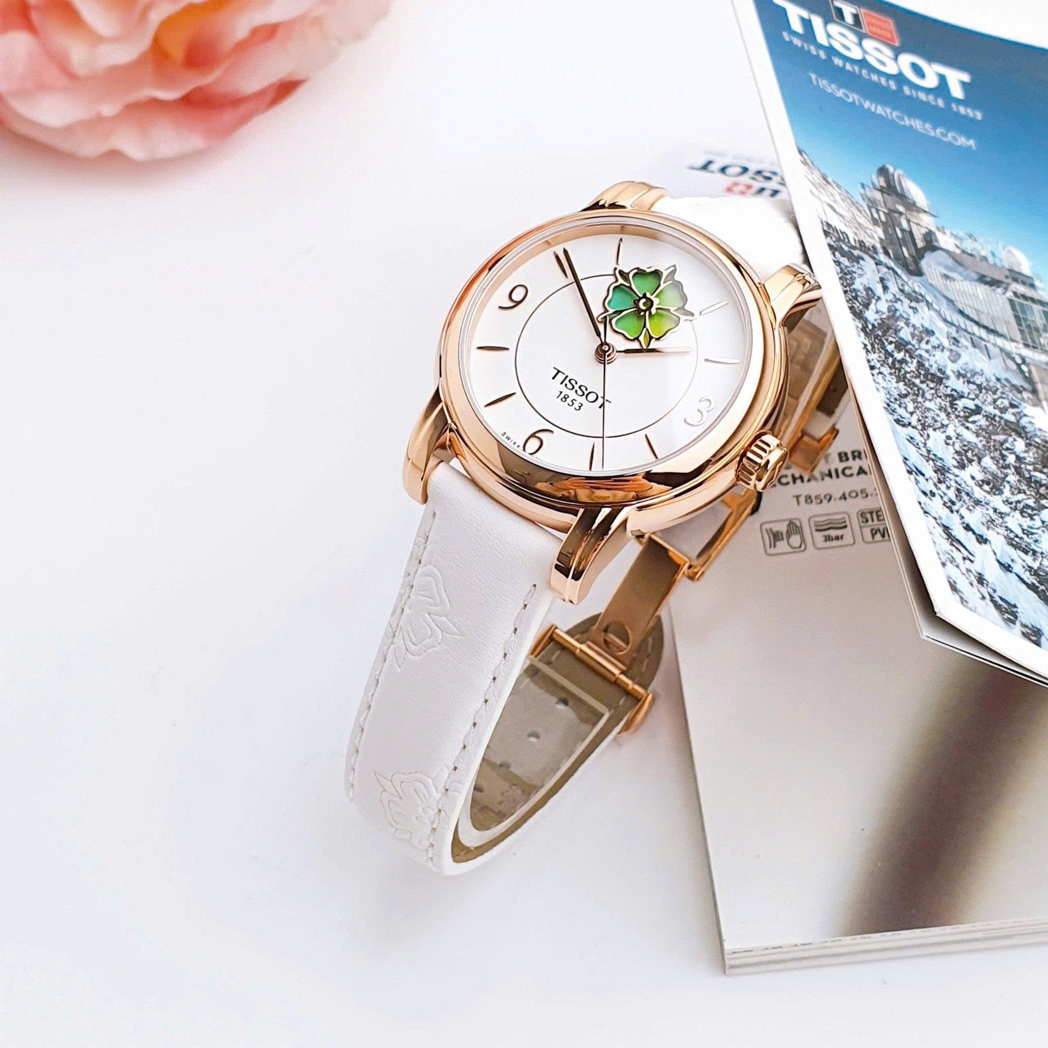 Tissot Lady Heart Flower Powermatic 80 White Dial T050.207.37.017.05 2