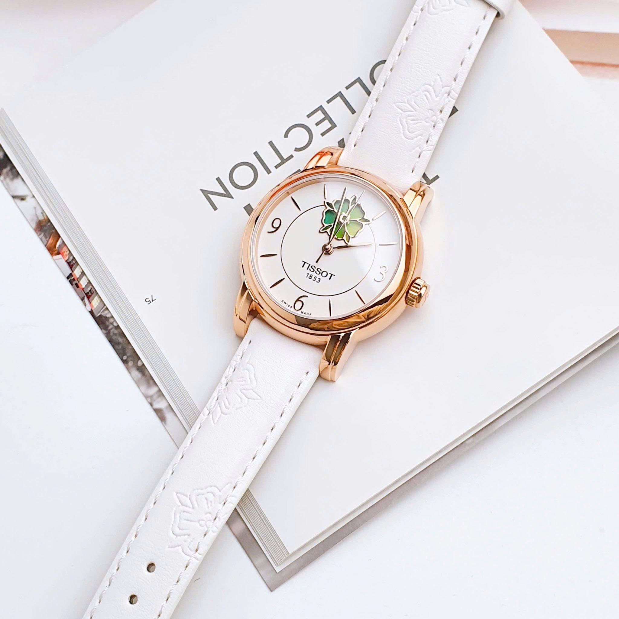 Tissot Lady Heart Flower Powermatic 80 White Dial T050.207.37.017.05 3