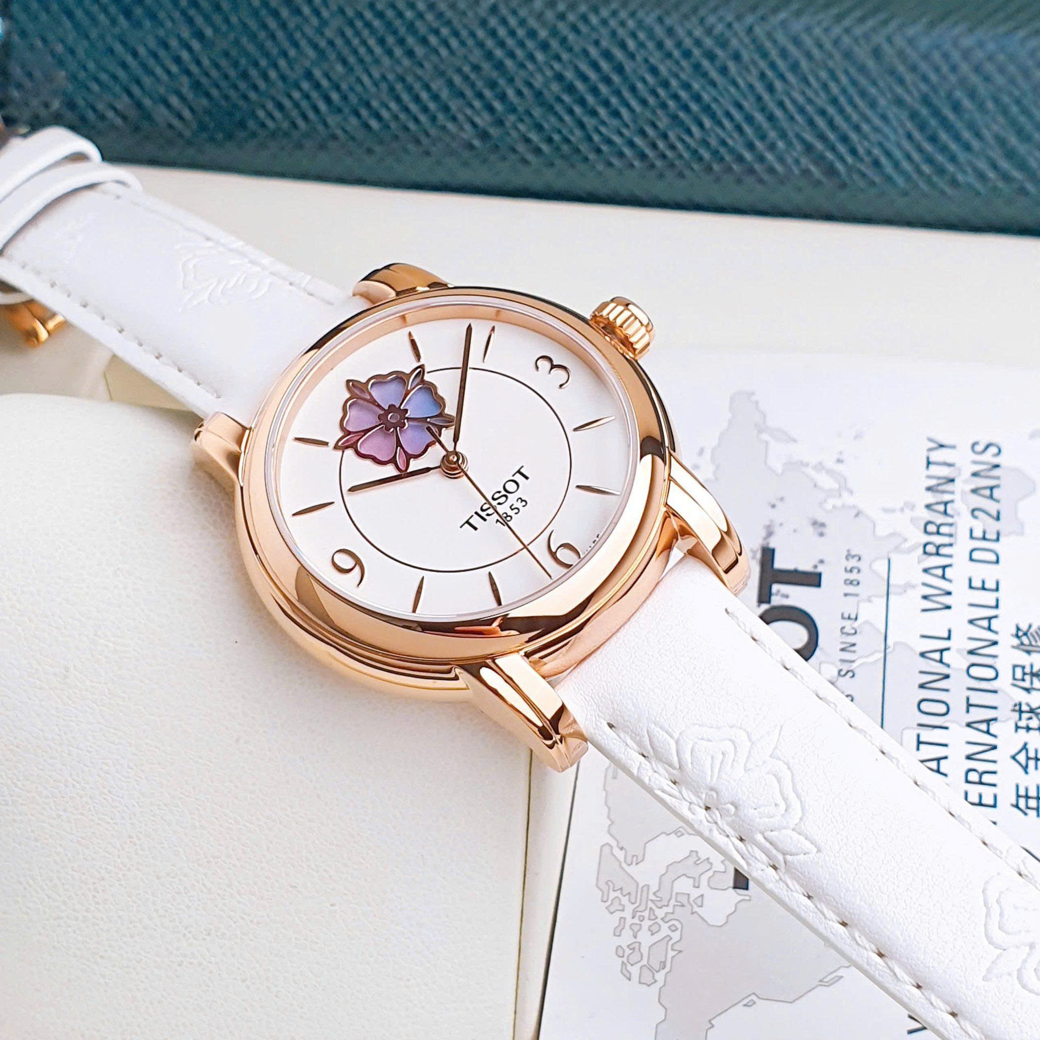 Tissot Lady Heart Flower Powermatic 80 White Dial T050.207.37.017.05 4