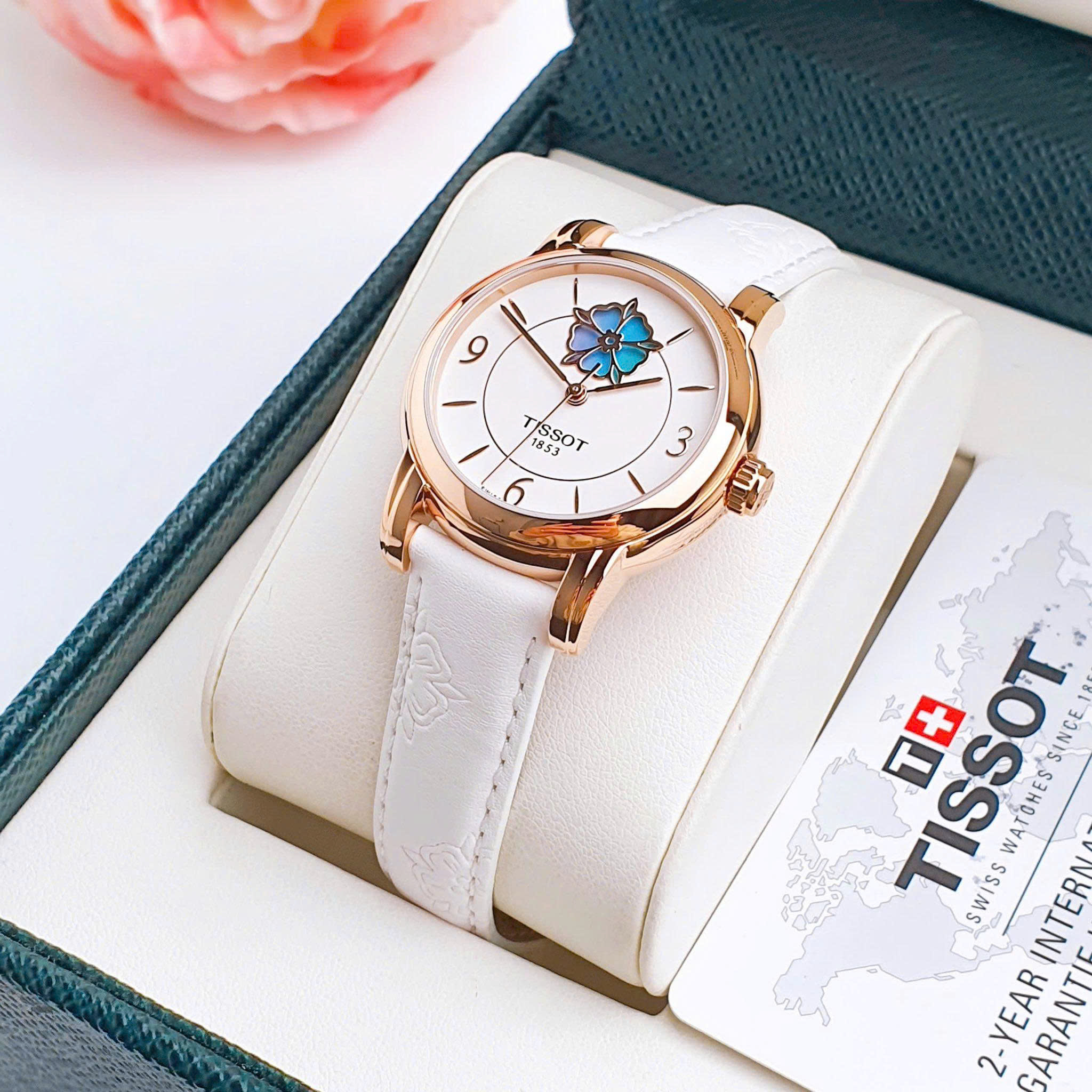 Tissot Lady Heart Flower Powermatic 80 White Dial T050.207.37.017.05 6