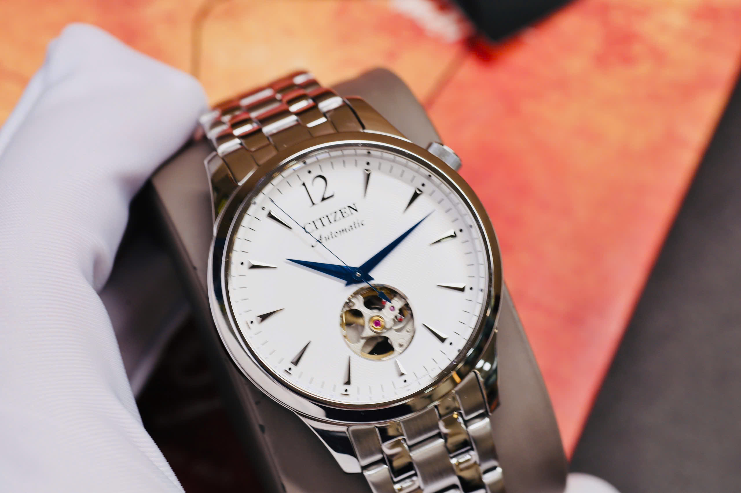 Đồng Hồ Nam Citizen NH9131-73A Automatic Size 40 Collection White Open Heart 1