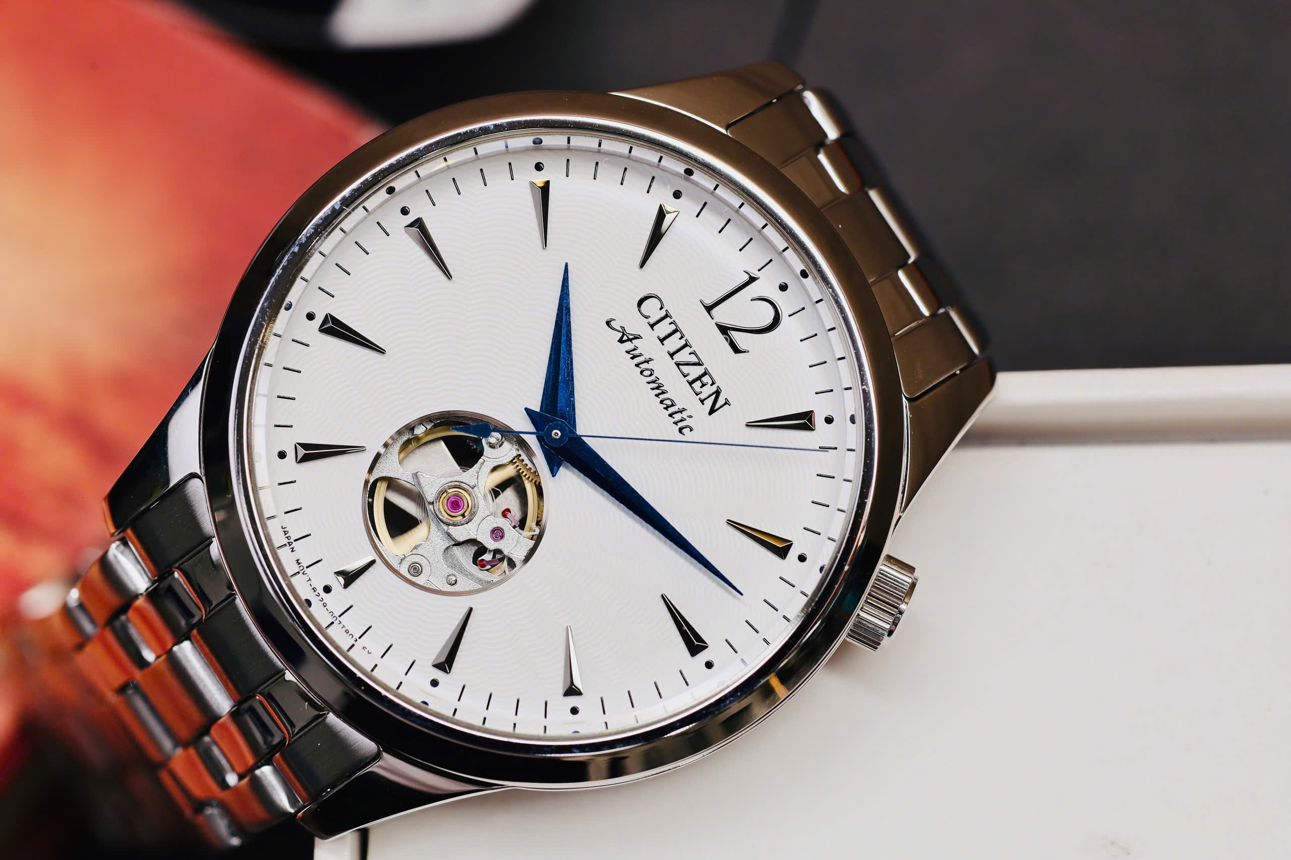 Đồng Hồ Nam Citizen NH9131-73A Automatic Size 40 Collection White Open Heart 3