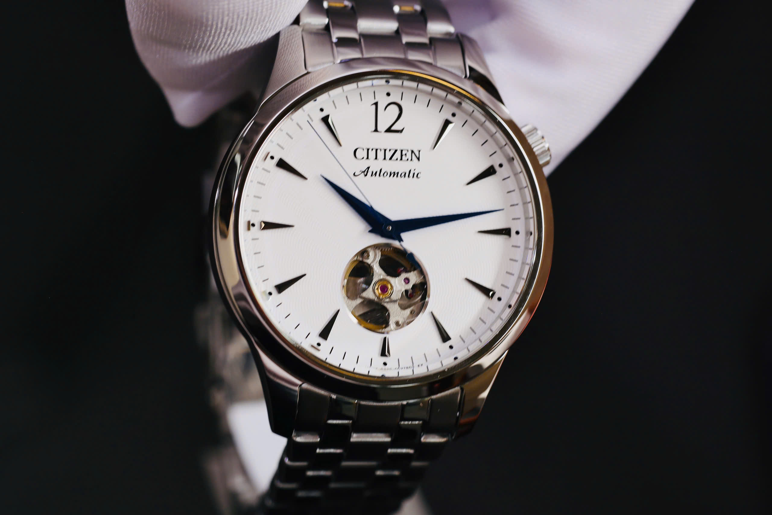 Đồng Hồ Nam Citizen NH9131-73A Automatic Size 40 Collection White Open Heart 5