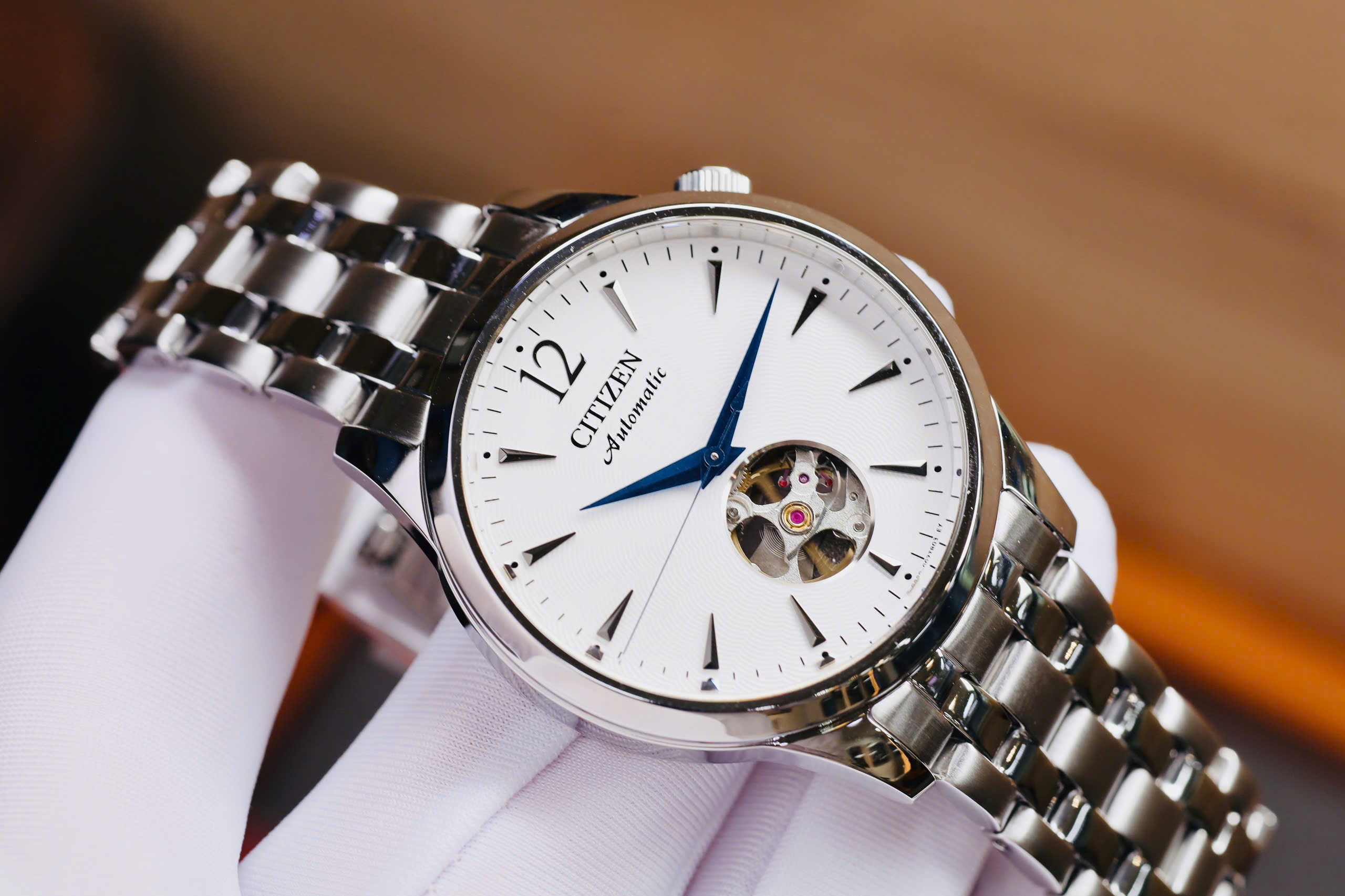 Đồng Hồ Nam Citizen NH9131-73A Automatic Size 40 Collection White Open Heart 6