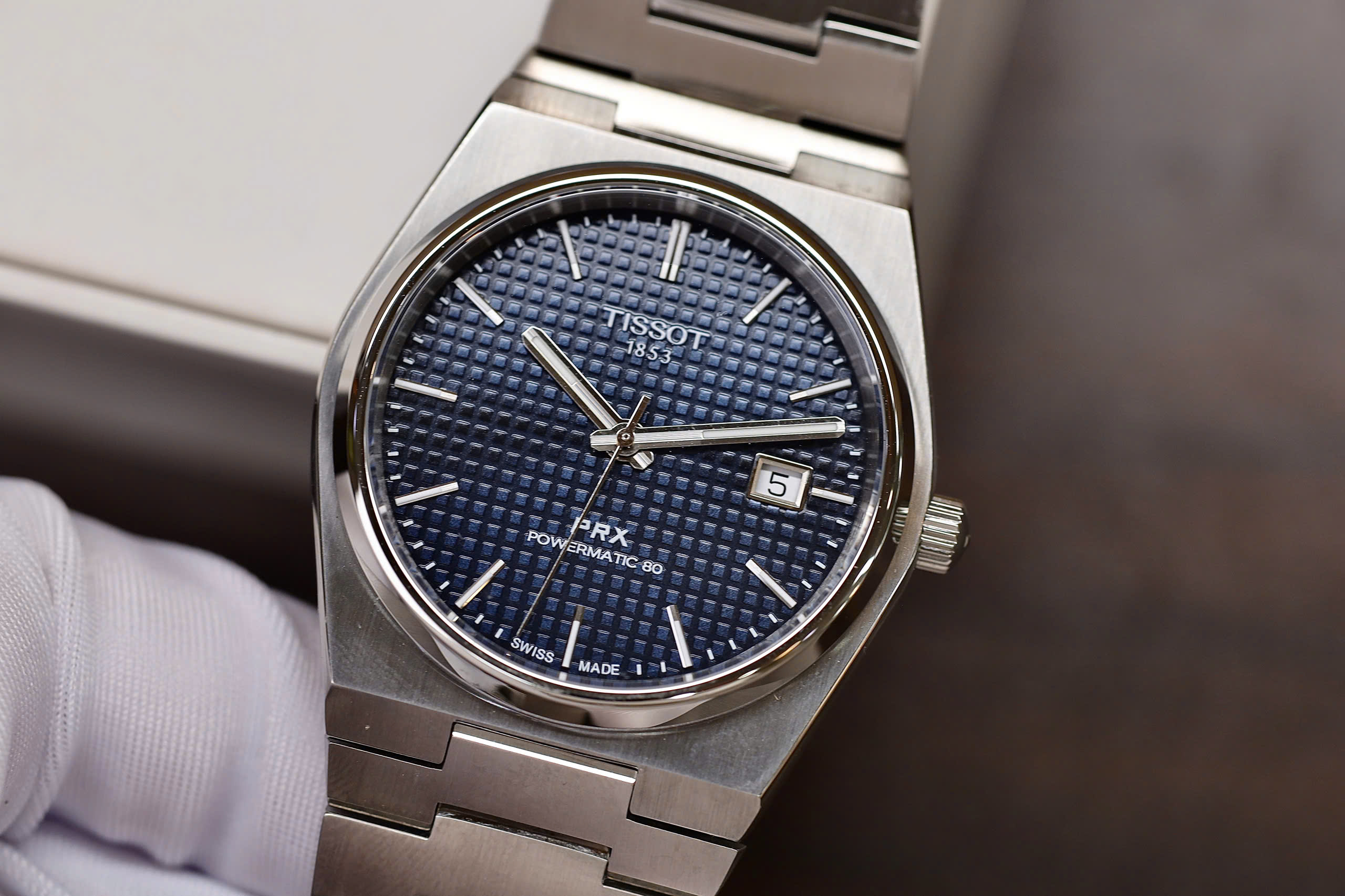 Đồng Hồ Tissot PRX Powermatic 80 Blue 7