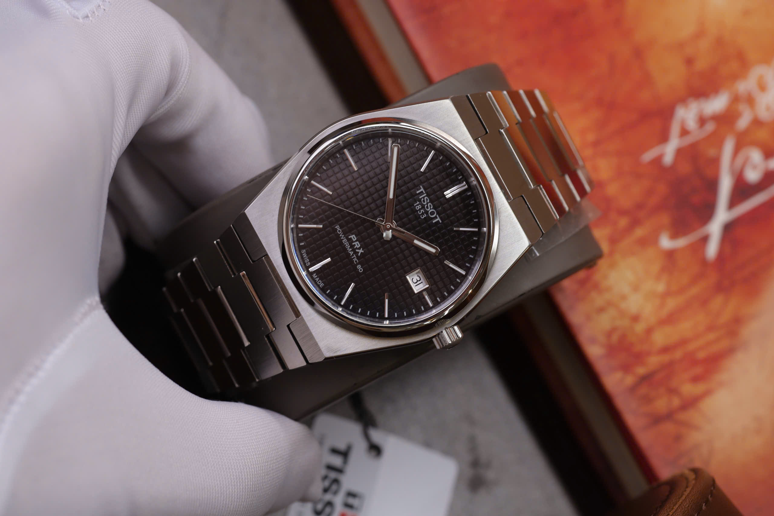 Đồng Hồ Nam Tissot Automatic PRX Powermatic 80 Guilloche 40mm 2