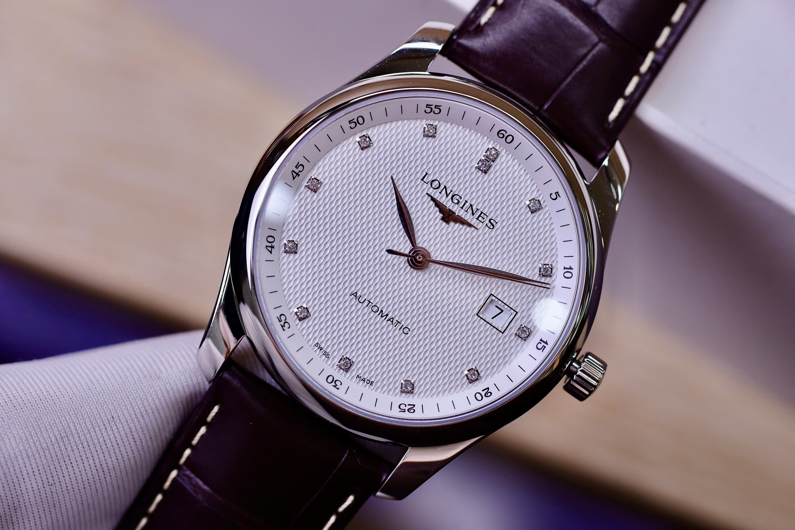 Longines Automatic L2.893.4.77.3 Master Collection Diamond White 5
