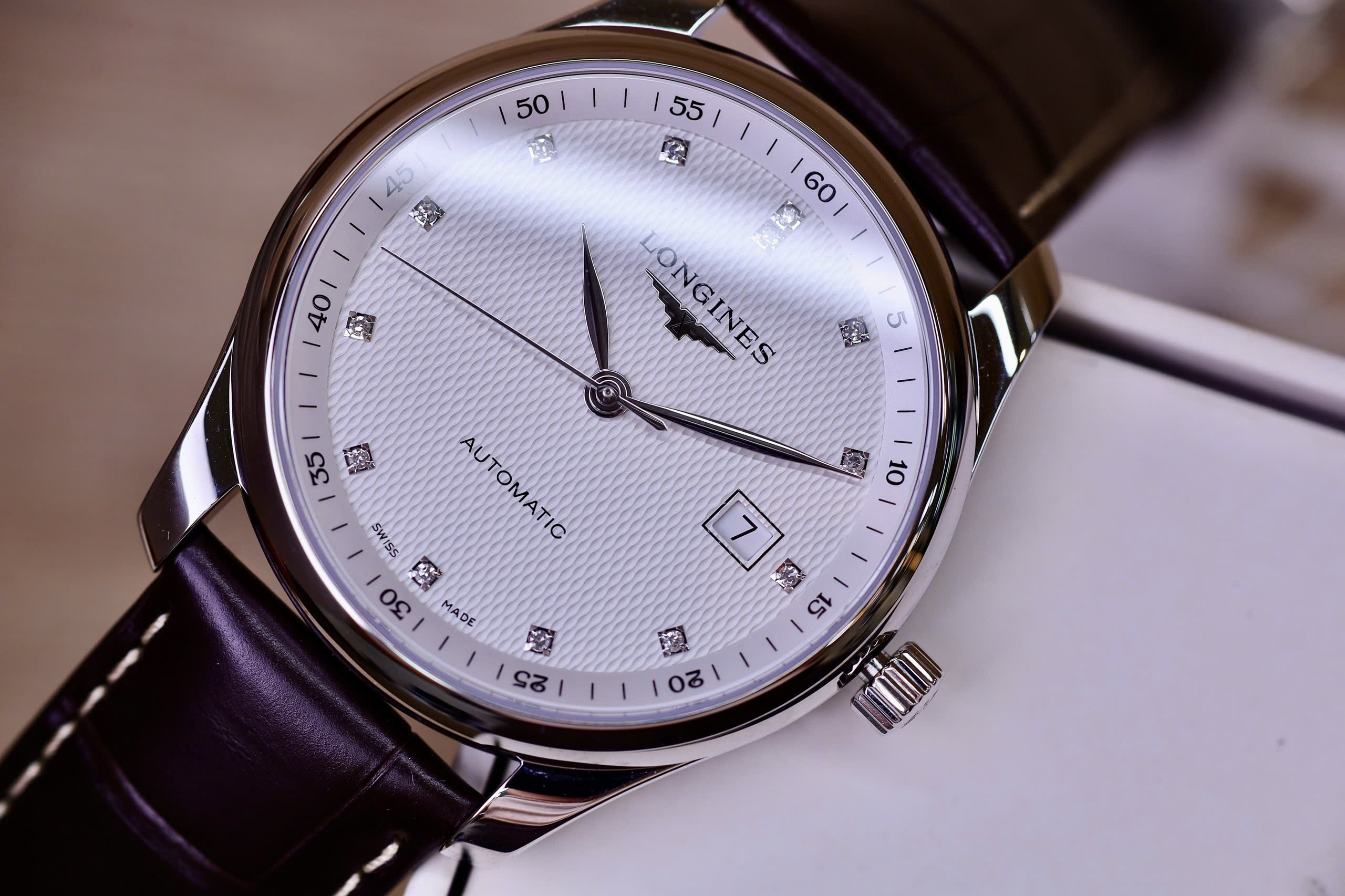 Longines Automatic L2.893.4.77.3 Master Collection Diamond White 7