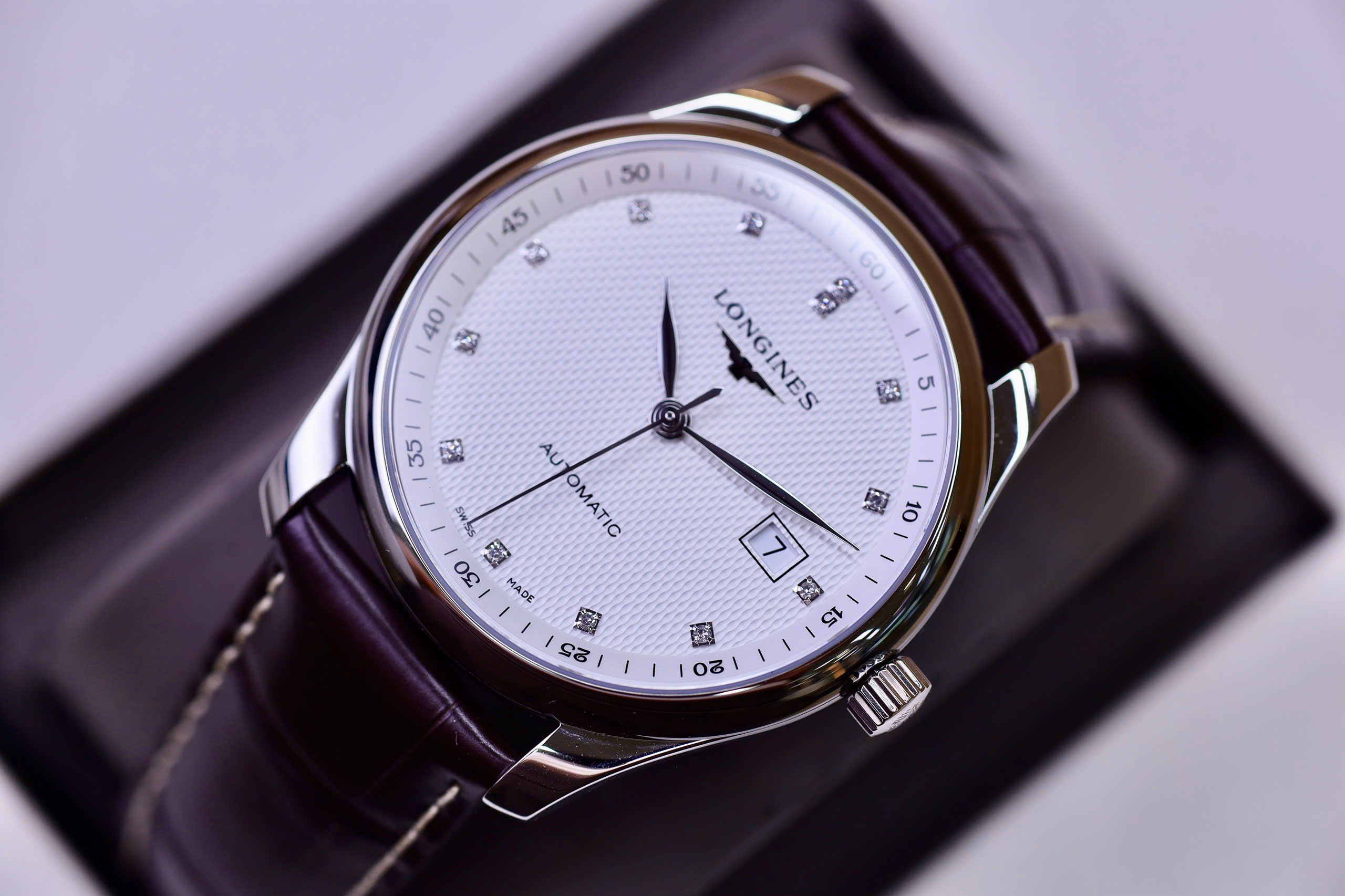 Longines Automatic L2.893.4.77.3 Master Collection Diamond White 8