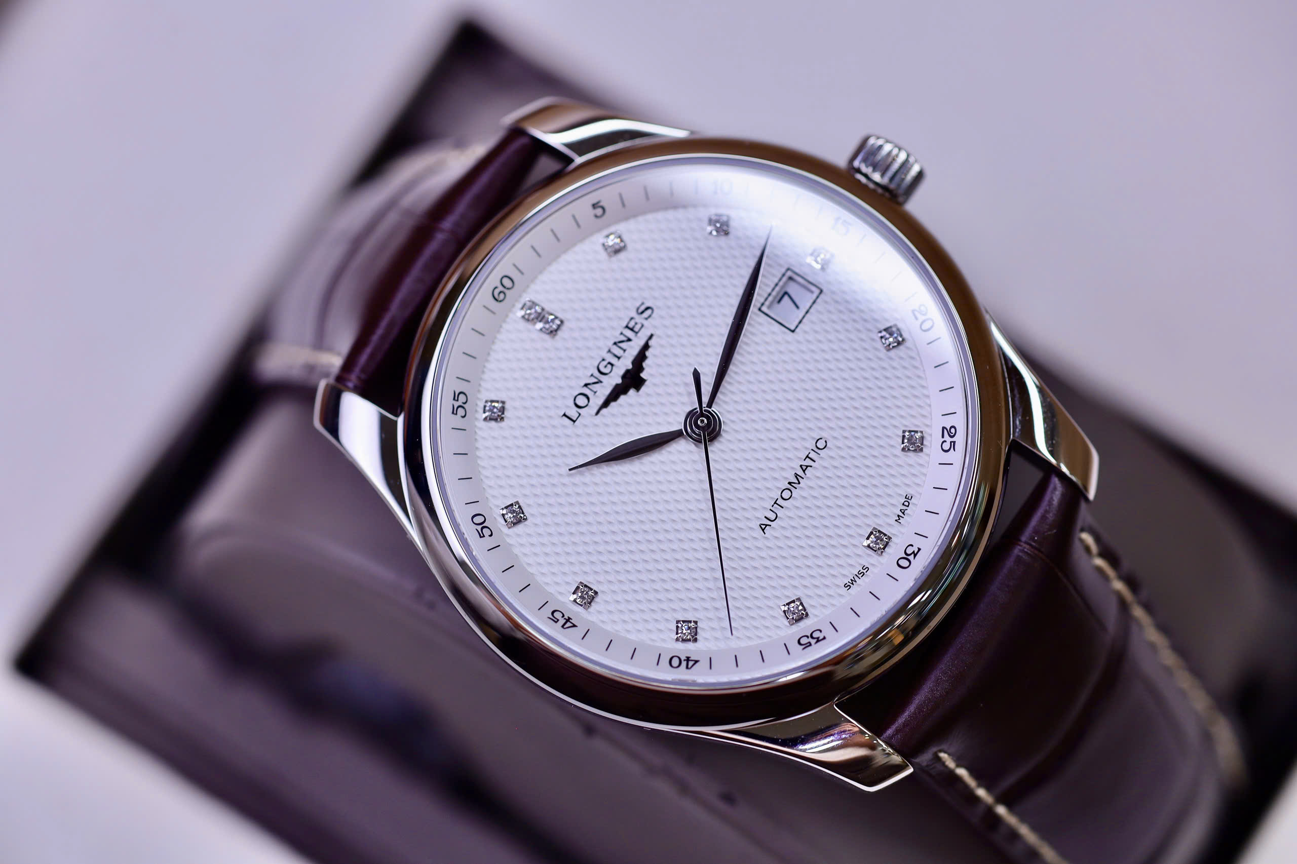 Longines Automatic L2.893.4.77.3 Master Collection Diamond White 9