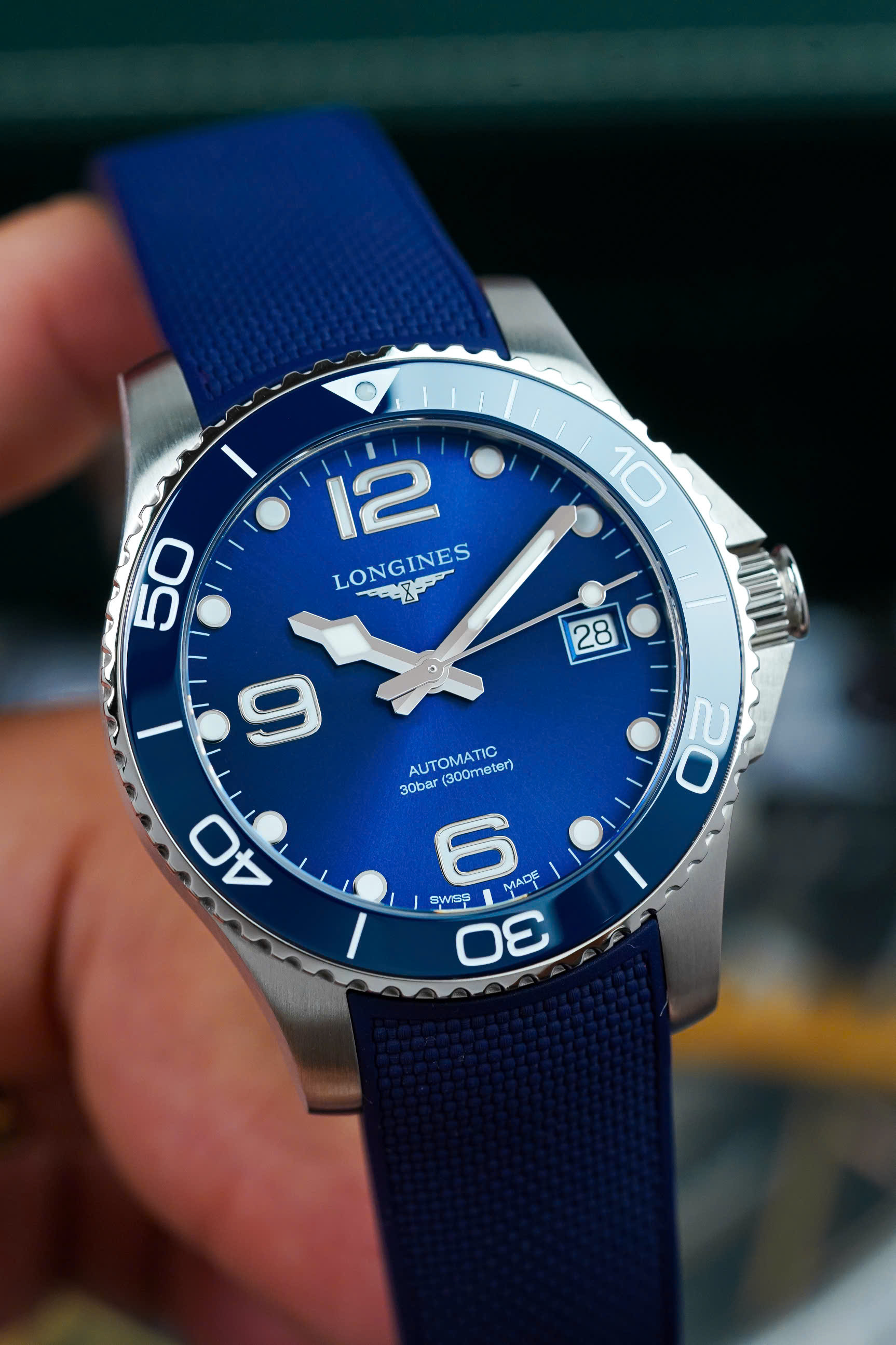 ĐỒNG HỒ NAM LONGINES HYDROCONQUEST L3.780.4.96.9 LIKE NEW 3