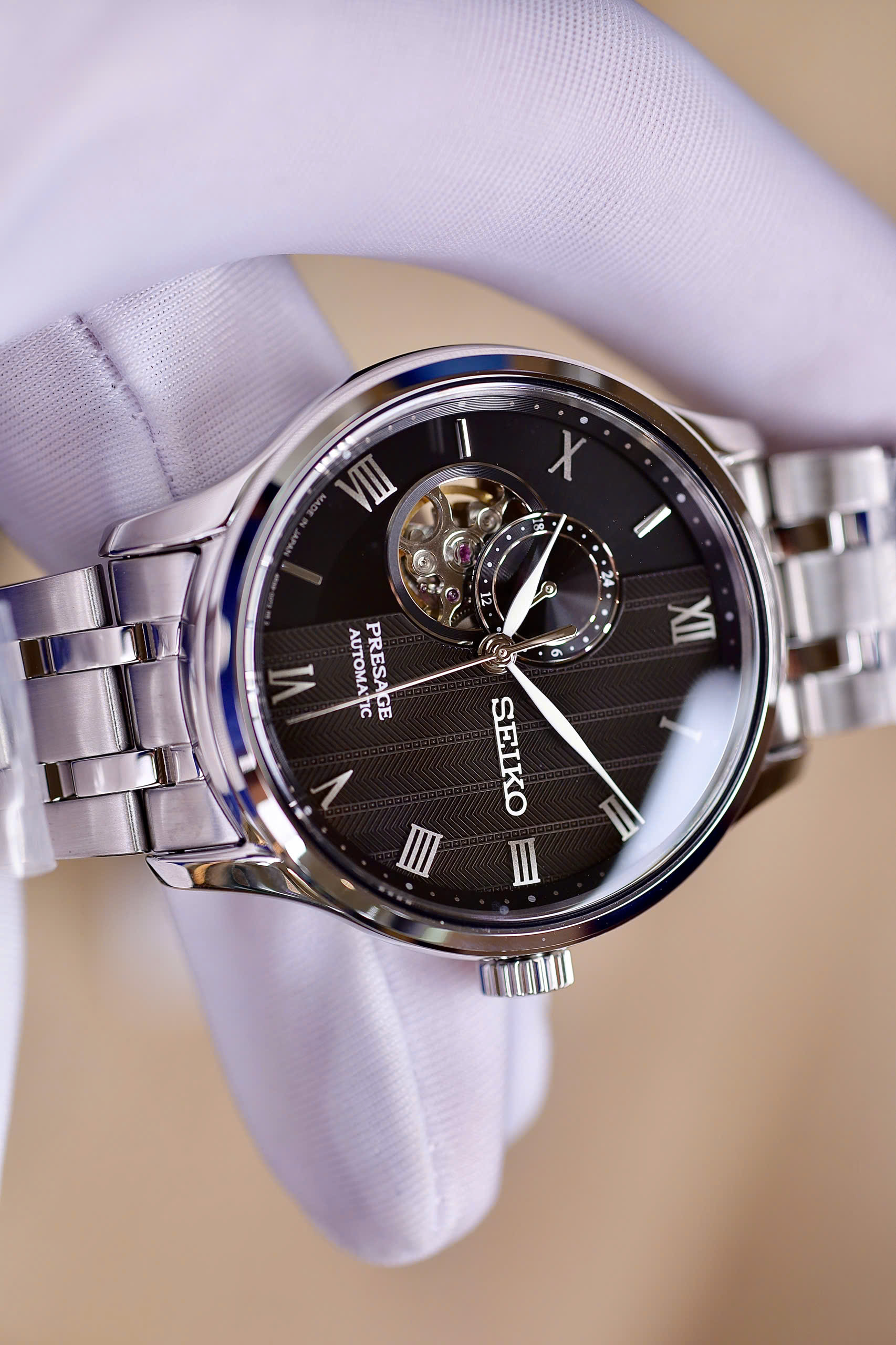 Đồng Hồ Nam Seiko Presage Open Heart Automatic SSA377J1 (SARY093) Chính Hãng 4