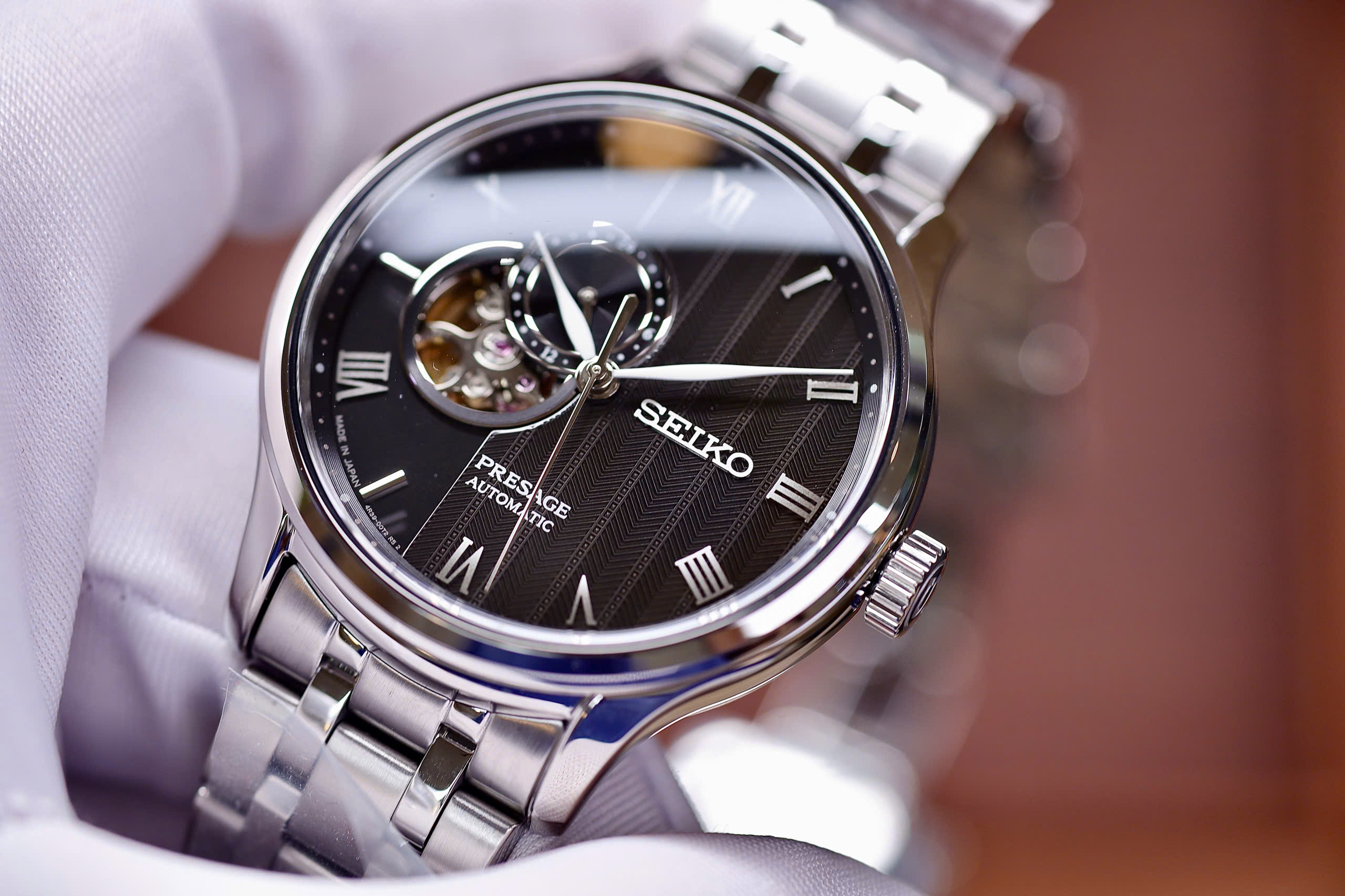 Đồng Hồ Nam Seiko Presage Open Heart Automatic SSA377J1 (SARY093) Chính Hãng 10